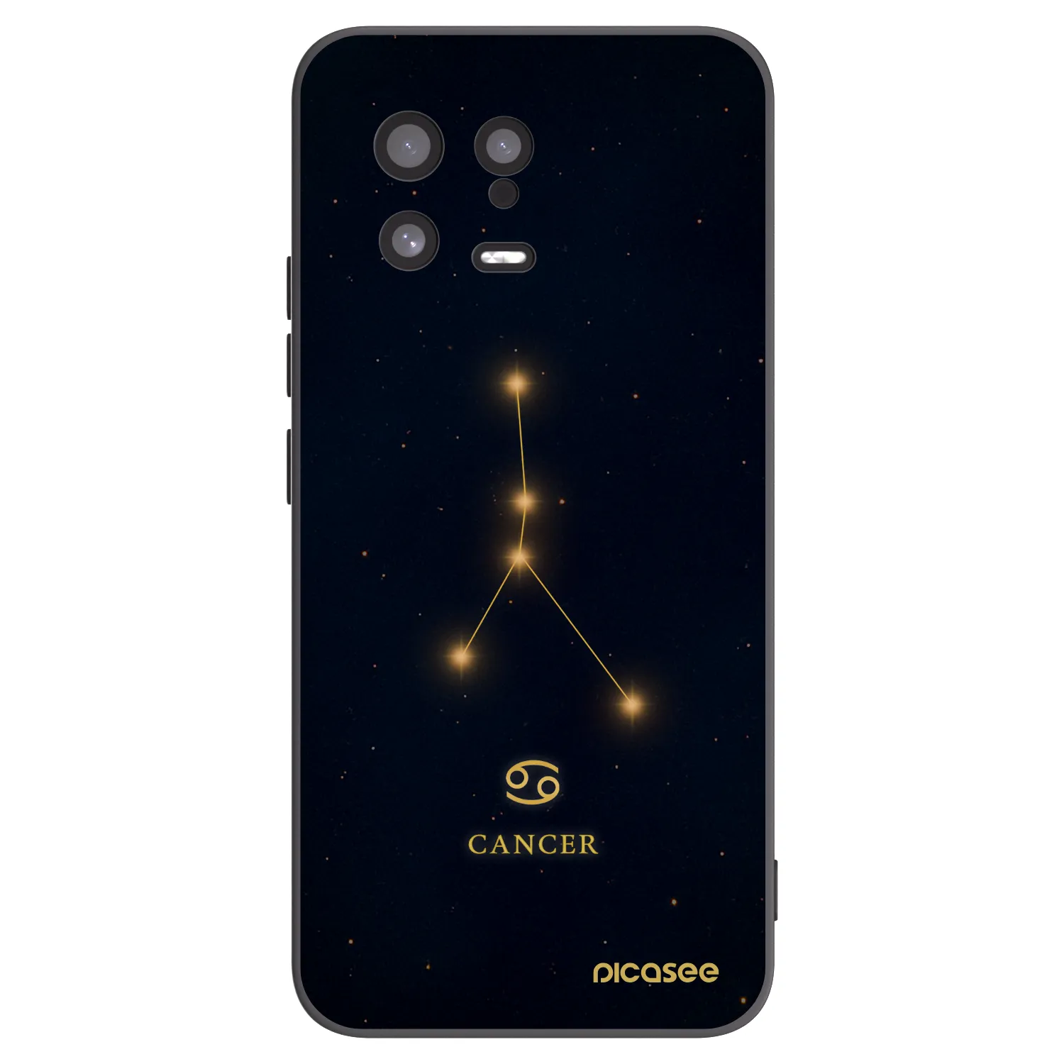 Picasee Μαύρη θήκη σιλικόνης για Xiaomi 13 - CANCER