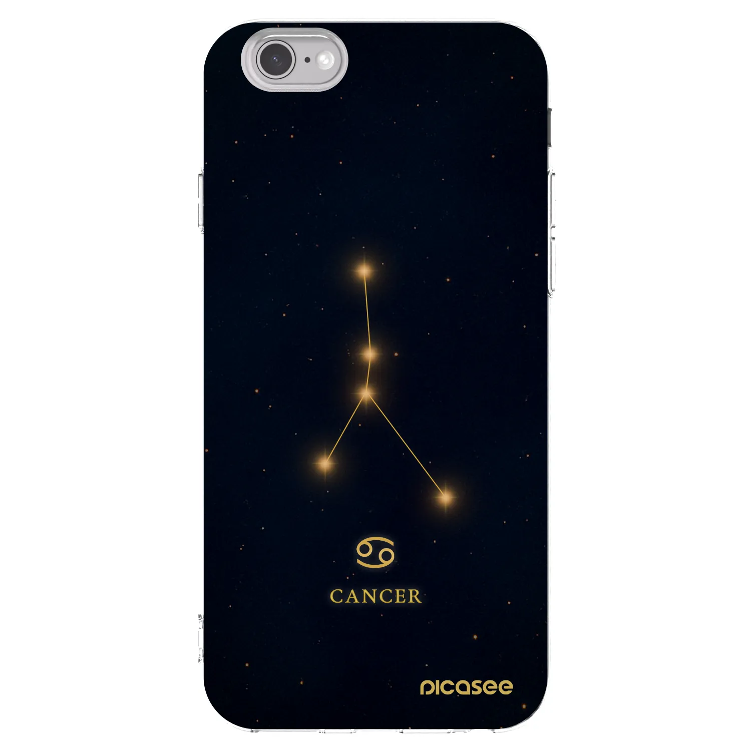 Picasee διαφανής θήκη σιλικόνης Apple iPhone 6/6S - CANCER