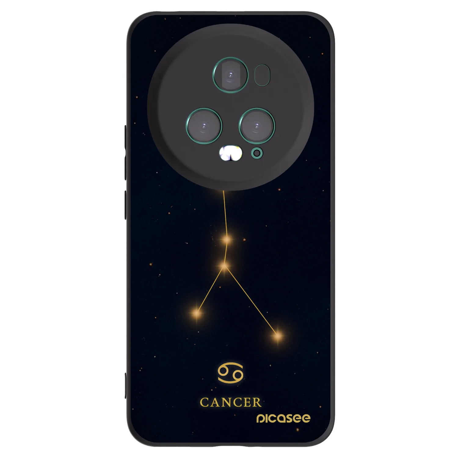 Picasee Μαύρη θήκη σιλικόνης για Honor Magic5 Pro - CANCER