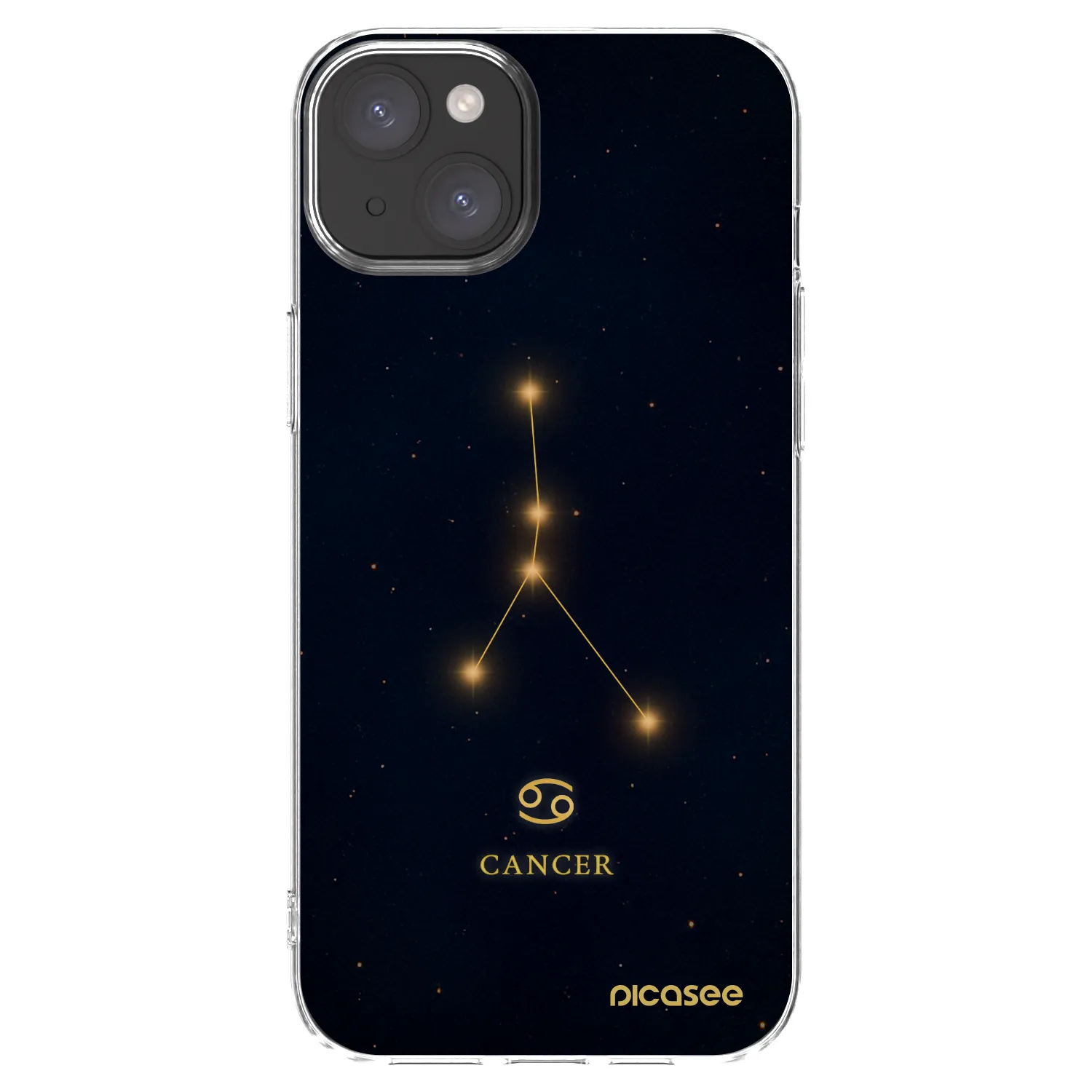 Picasee διαφανής θήκη σιλικόνης Apple iPhone 15 Plus - CANCER