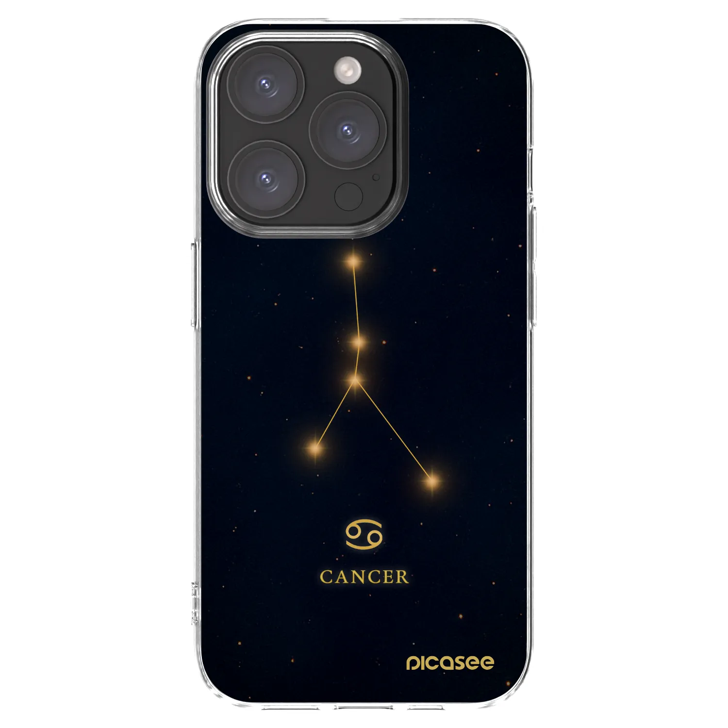 Picasee διαφανής θήκη σιλικόνης Apple iPhone 15 Pro - CANCER