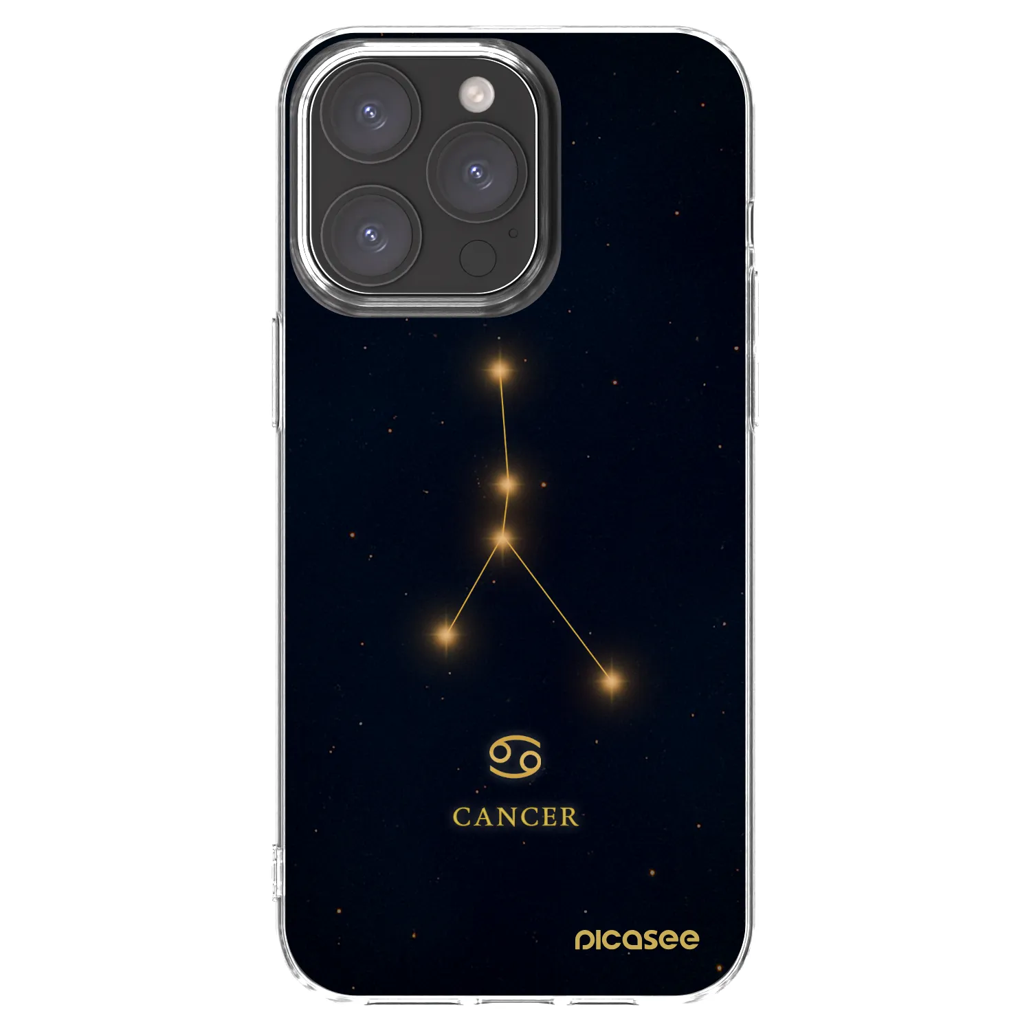 Picasee διαφανής θήκη σιλικόνης Apple iPhone 15 Pro Max - CANCER