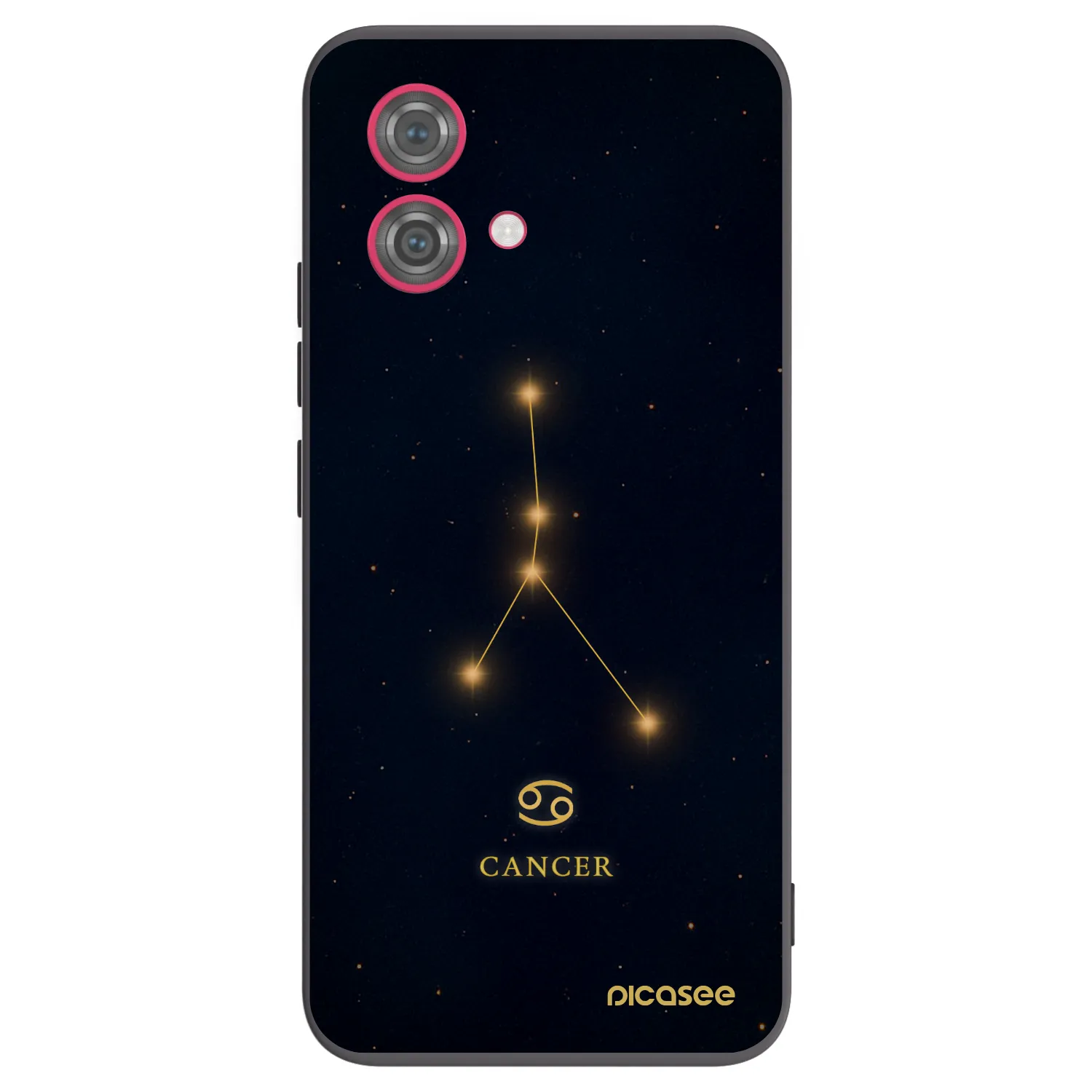 Picasee Μαύρη θήκη σιλικόνης για Motorola Moto G84 5G - CANCER