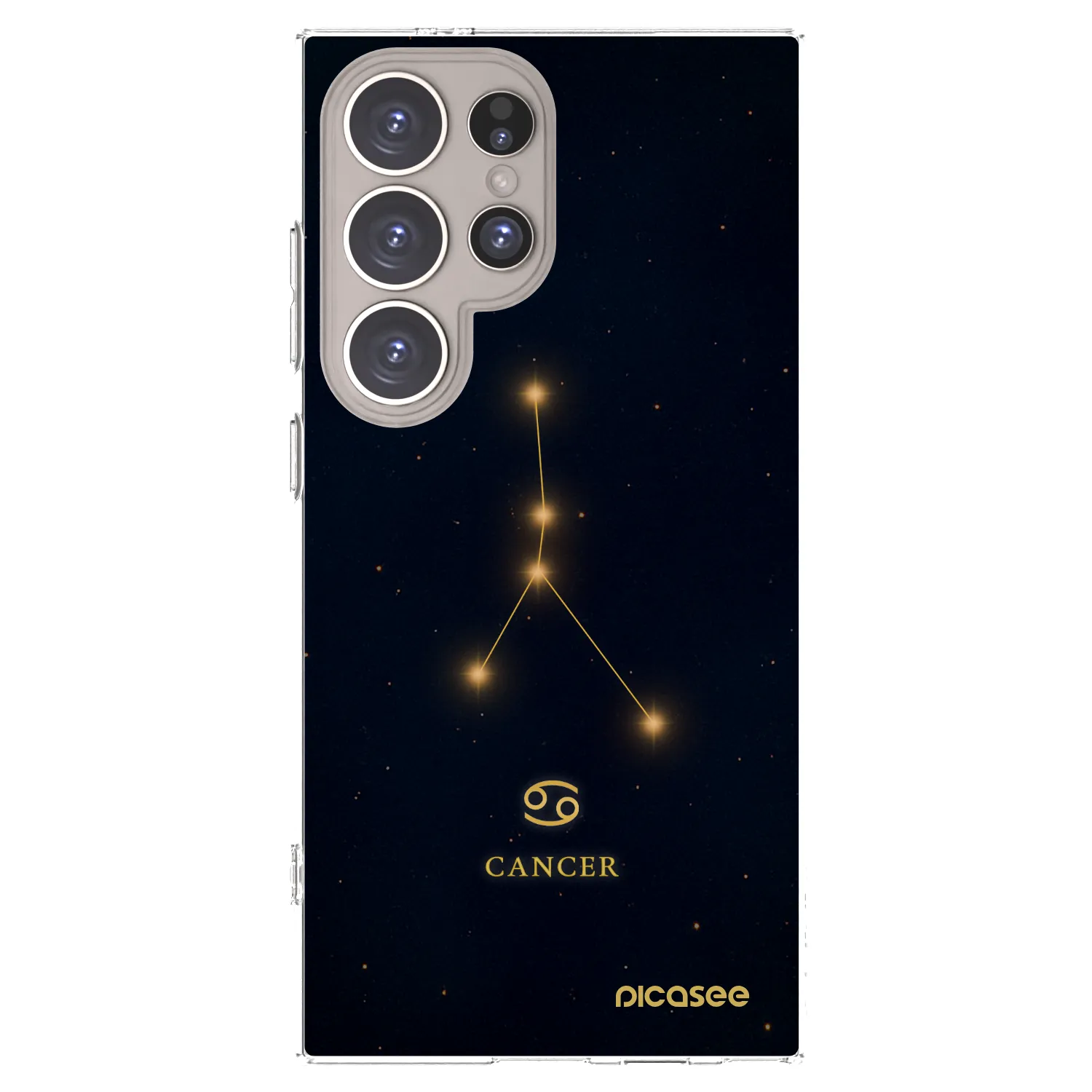 Picasee διαφανής θήκη σιλικόνης Samsung Galaxy S24 Ultra S928B 5G - CANCER