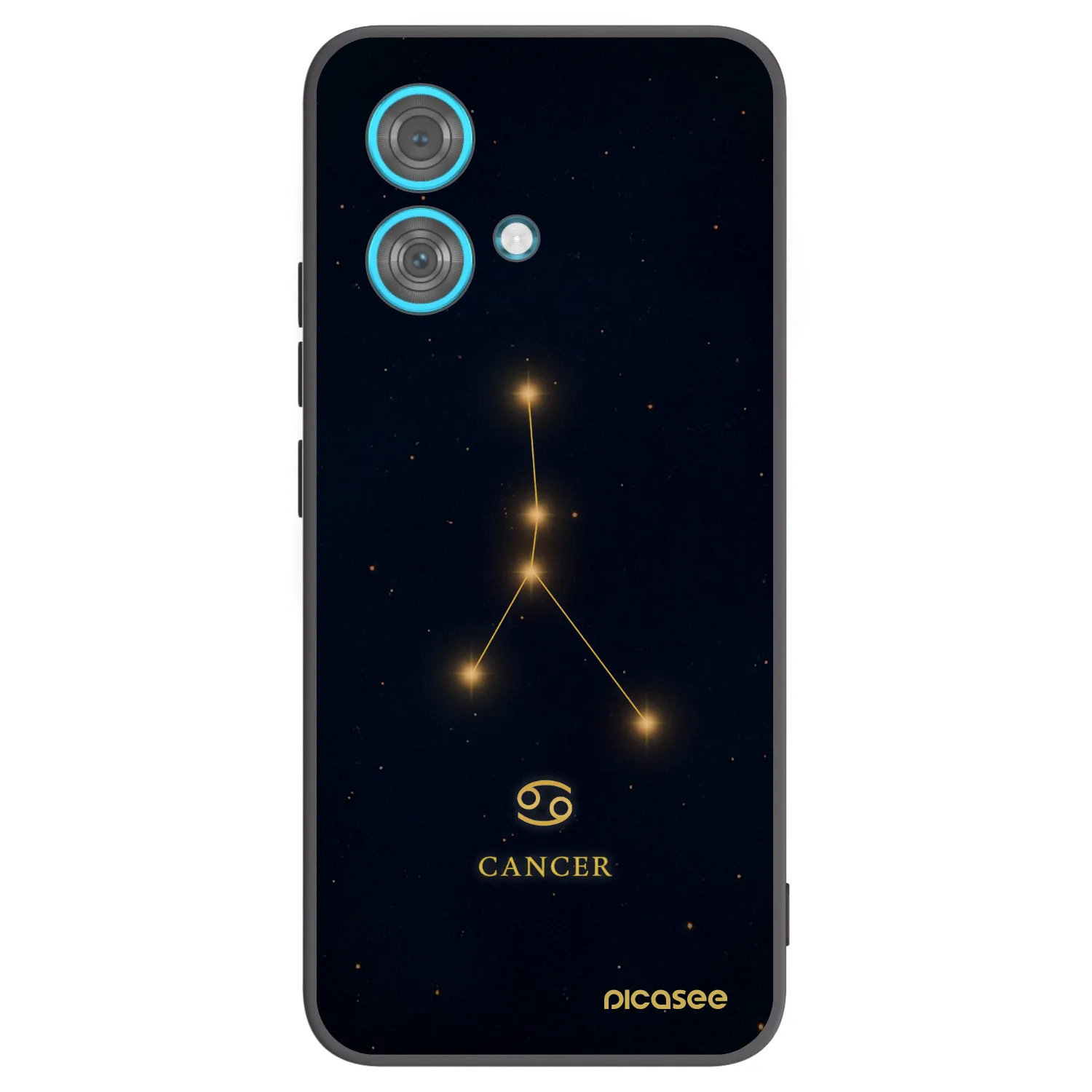 Picasee Μαύρη θήκη σιλικόνης για Motorola Edge 40 Neo - CANCER