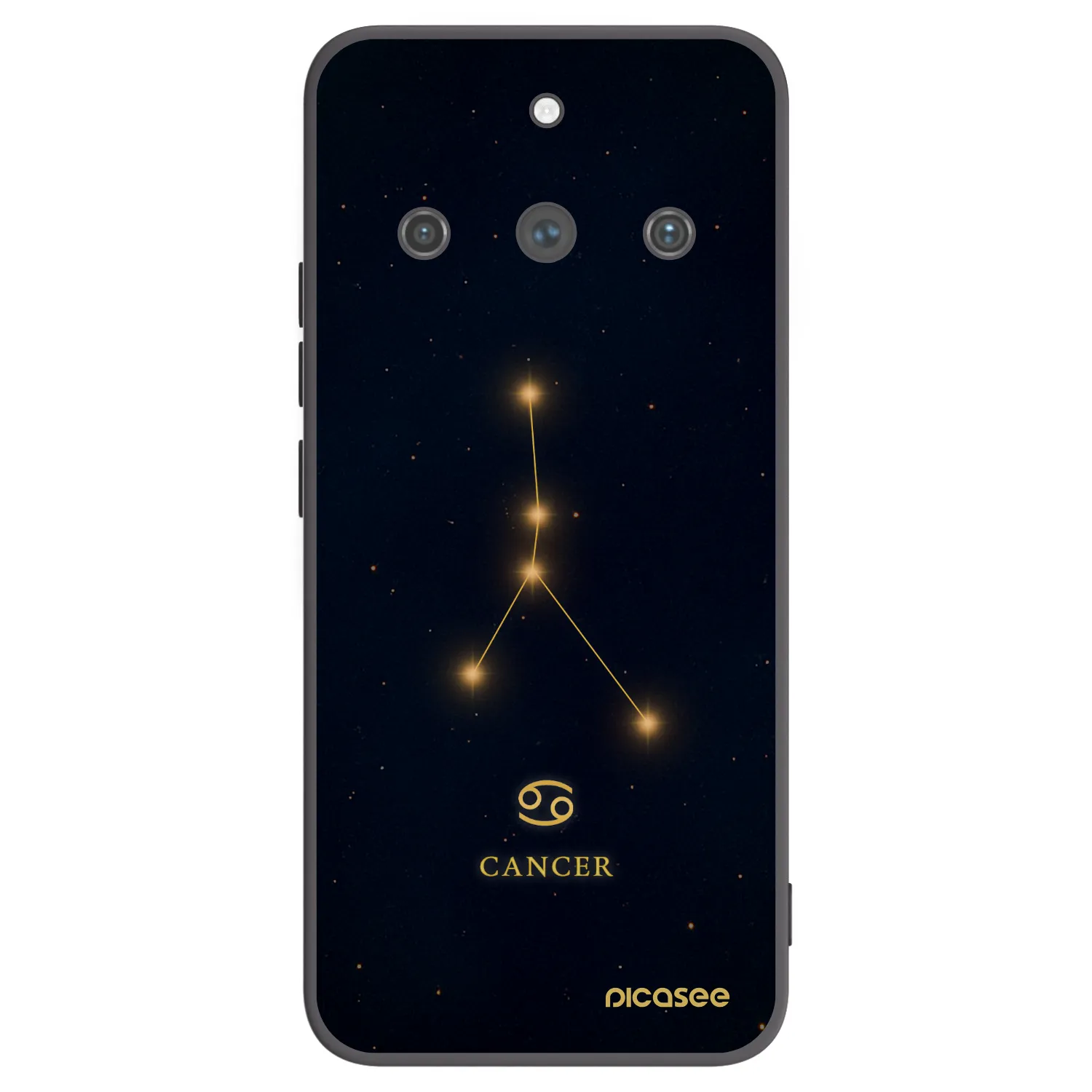 Picasee Μαύρη θήκη σιλικόνης για Realme 11 Pro+ - CANCER