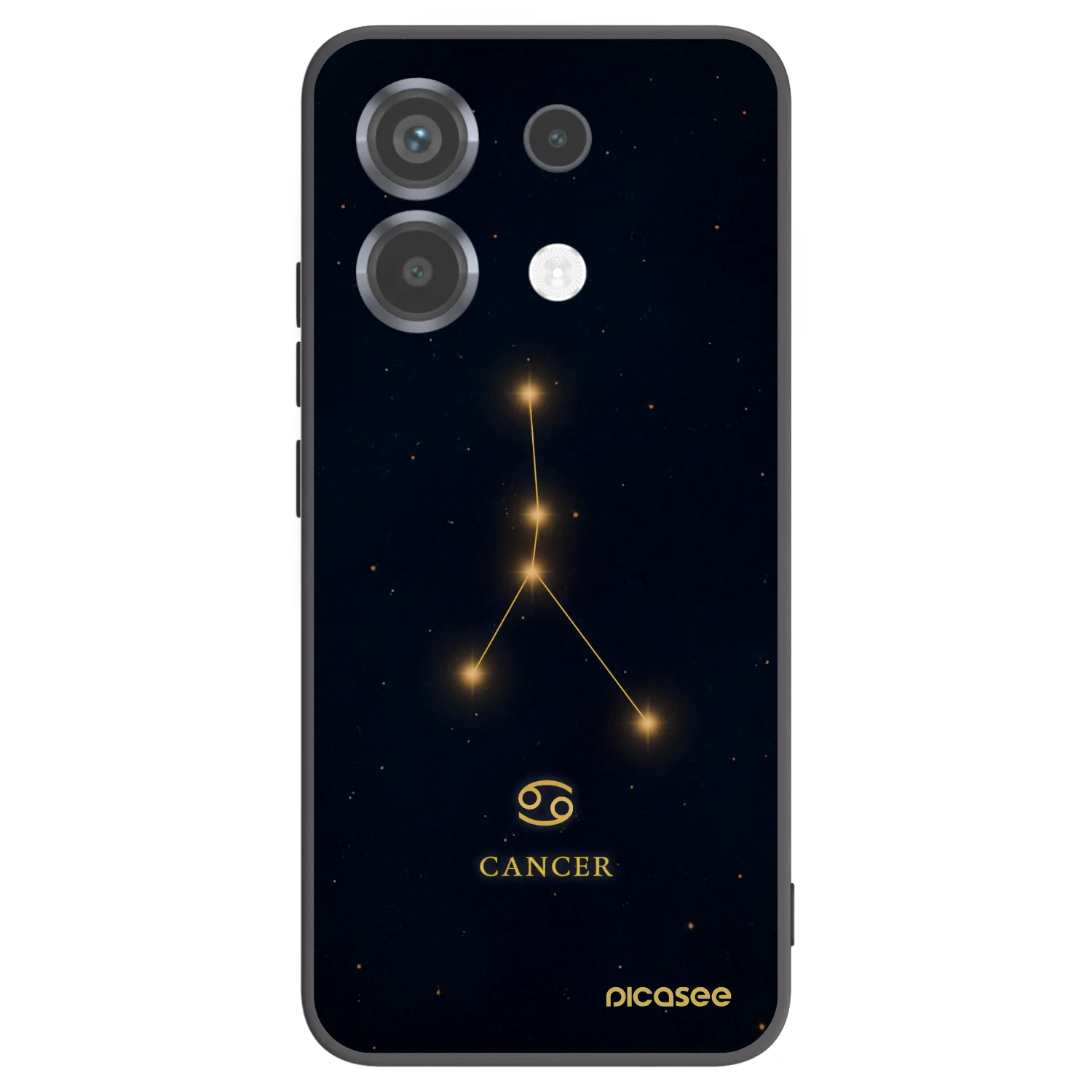 Picasee Μαύρη θήκη σιλικόνης για Xiaomi Poco X6 - CANCER