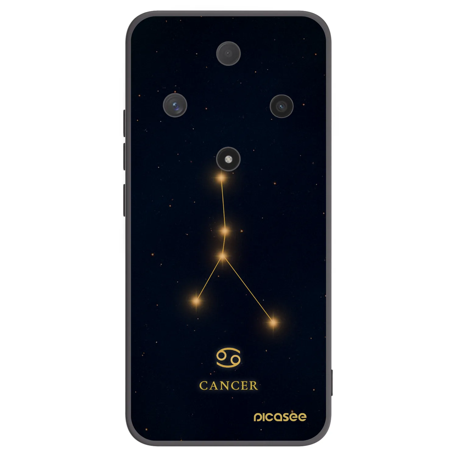 Picasee Μαύρη θήκη σιλικόνης για Honor Magic6 Lite 5G - CANCER