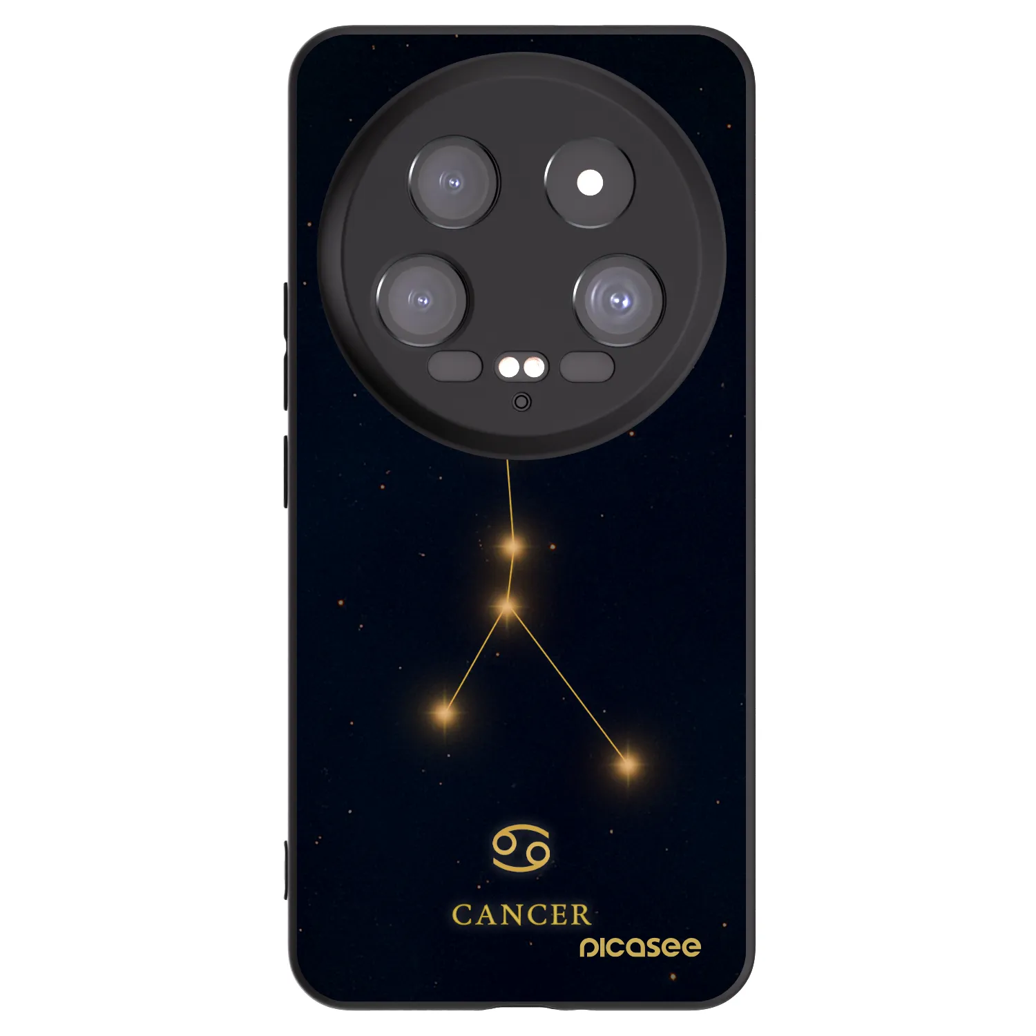 Picasee Μαύρη θήκη σιλικόνης για Xiaomi 14 Ultra - CANCER