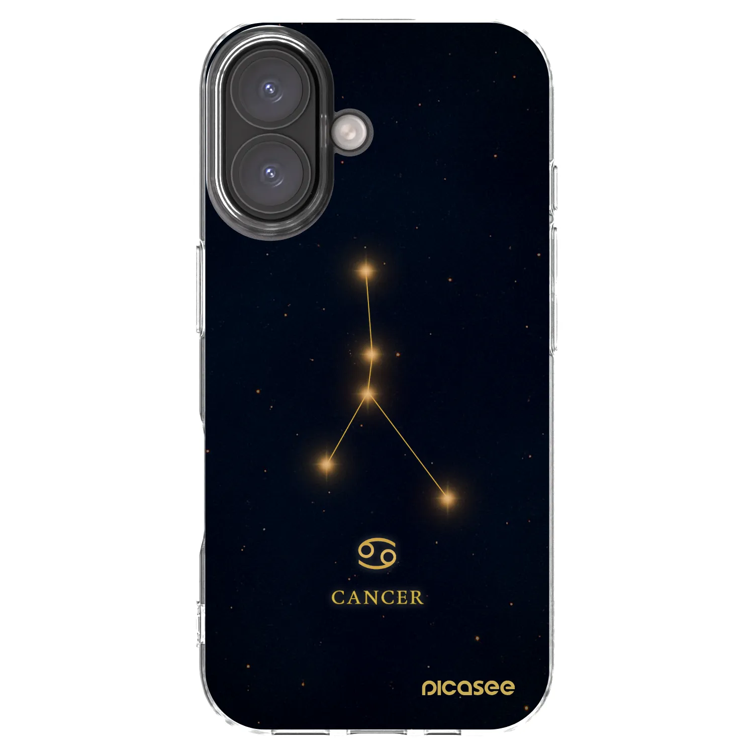 Picasee διαφανής θήκη σιλικόνης Apple iPhone 16 - CANCER