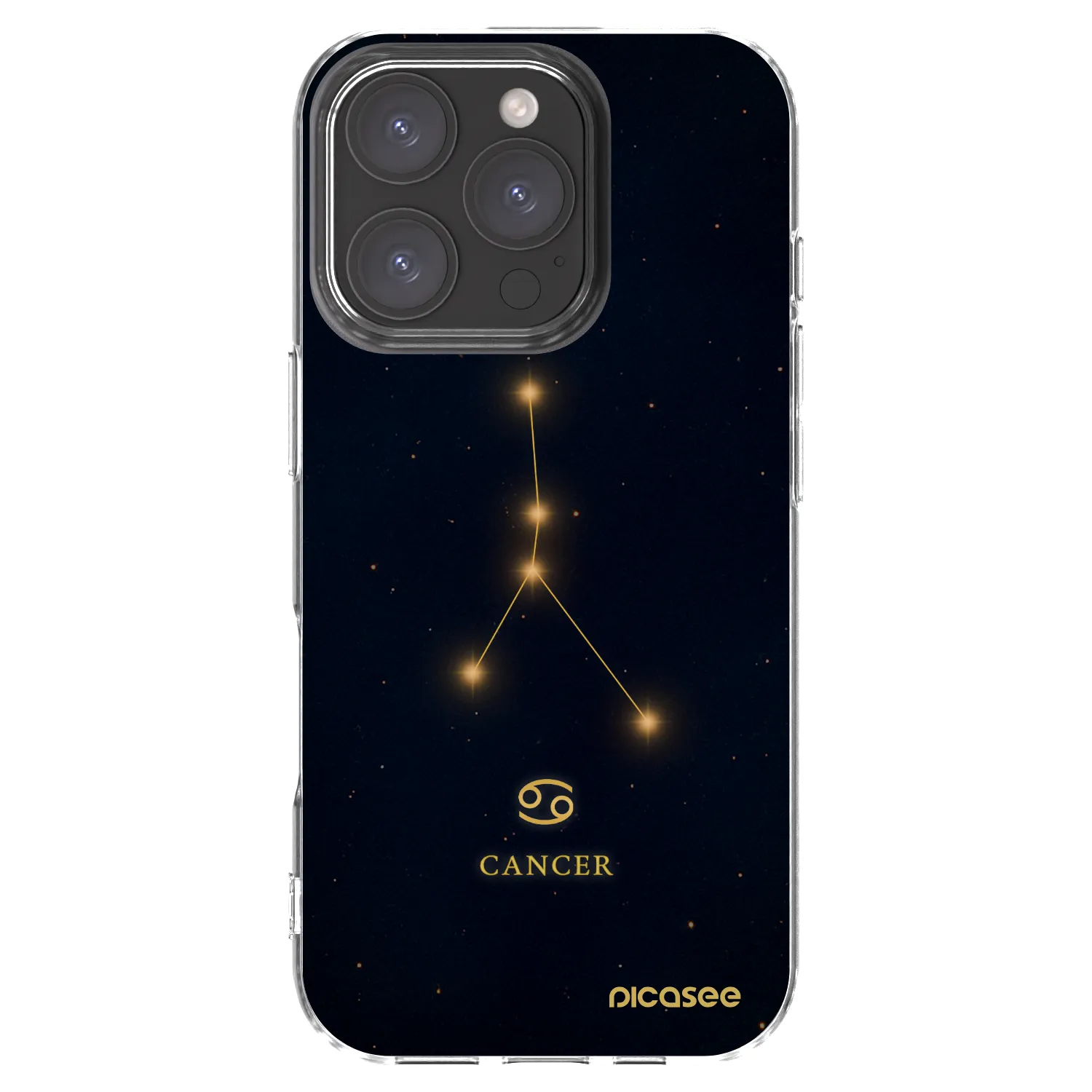 Picasee διαφανής θήκη σιλικόνης Apple iPhone 16 Pro - CANCER