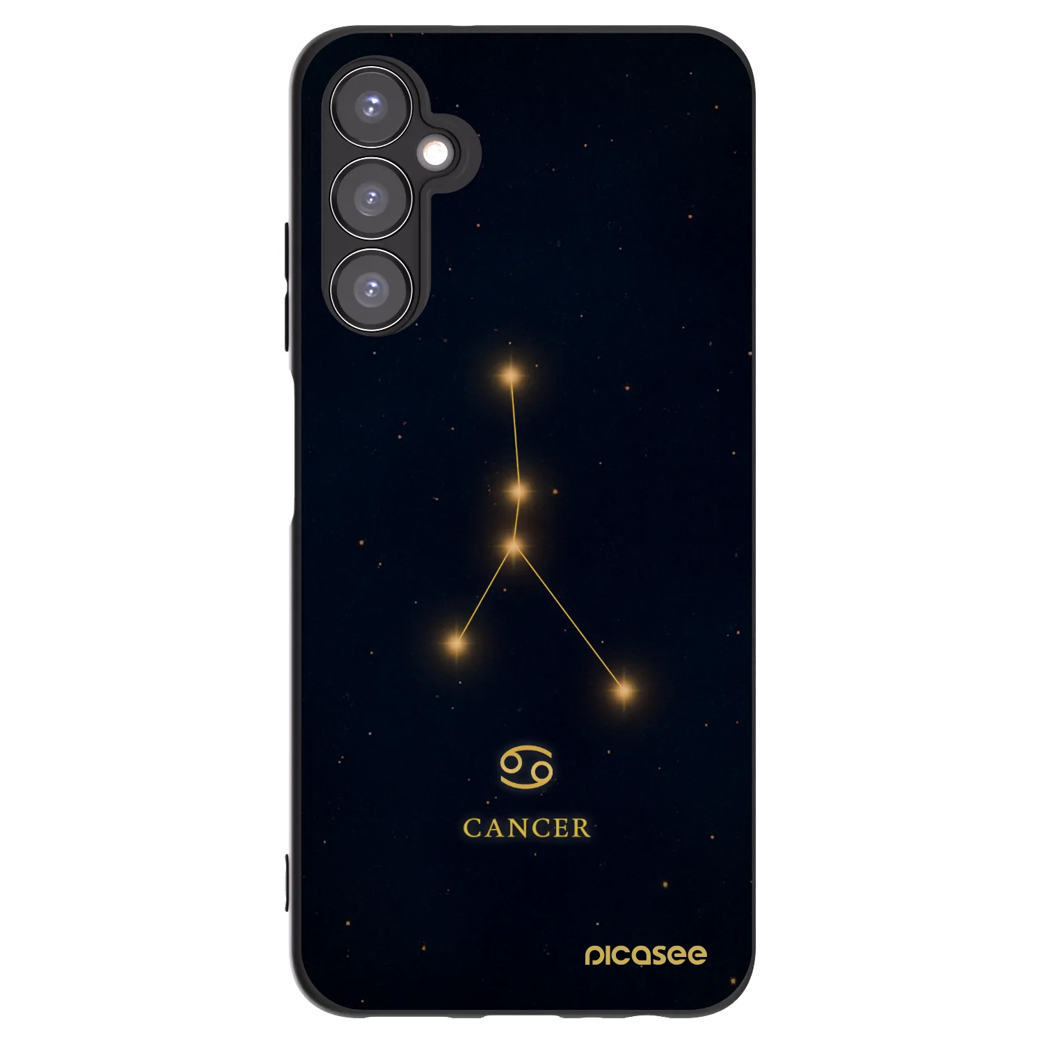 Picasee Μαύρη θήκη σιλικόνης για Samsung Galaxy A05s A057G - CANCER