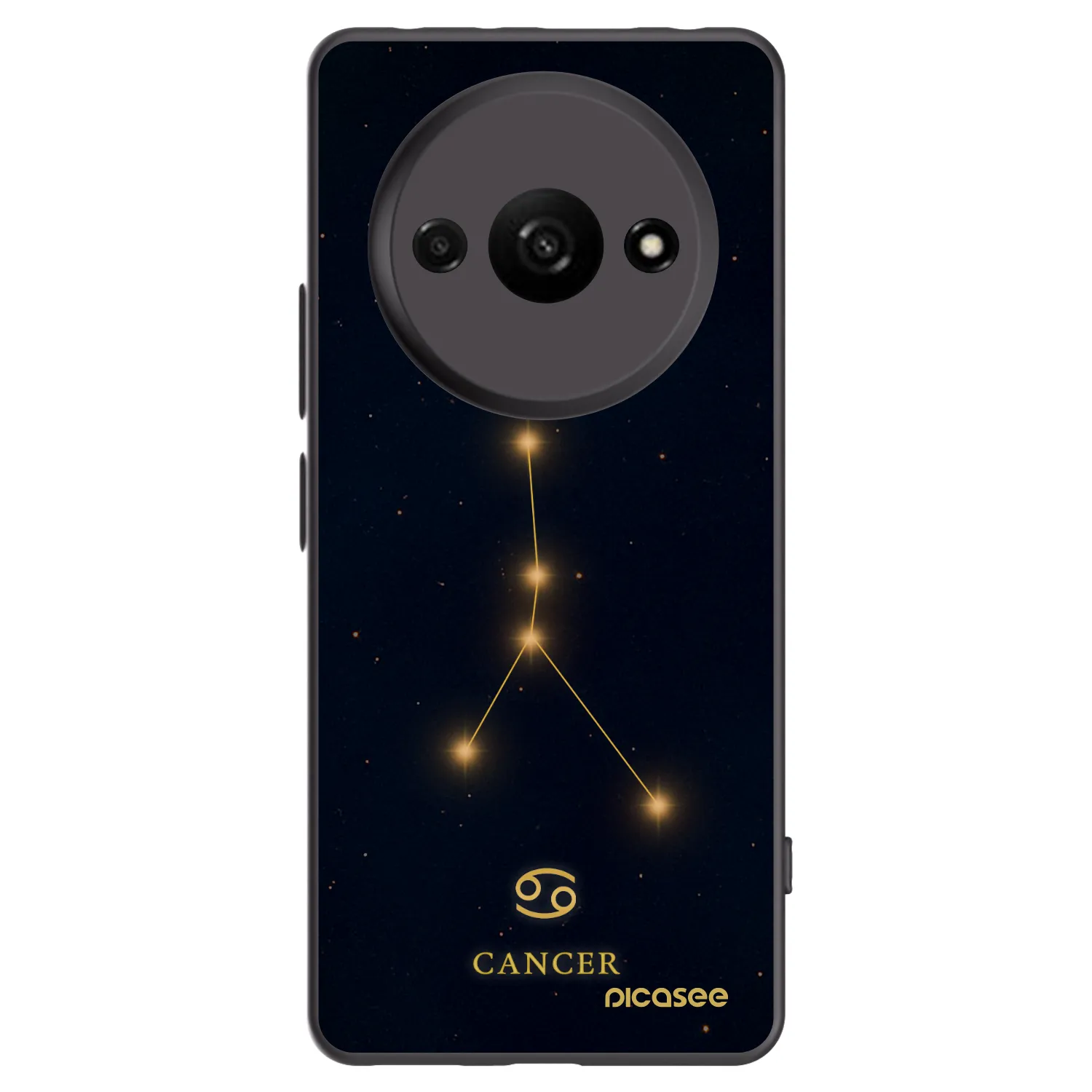 Picasee Μαύρη θήκη σιλικόνης για Xiaomi Redmi A3 - CANCER