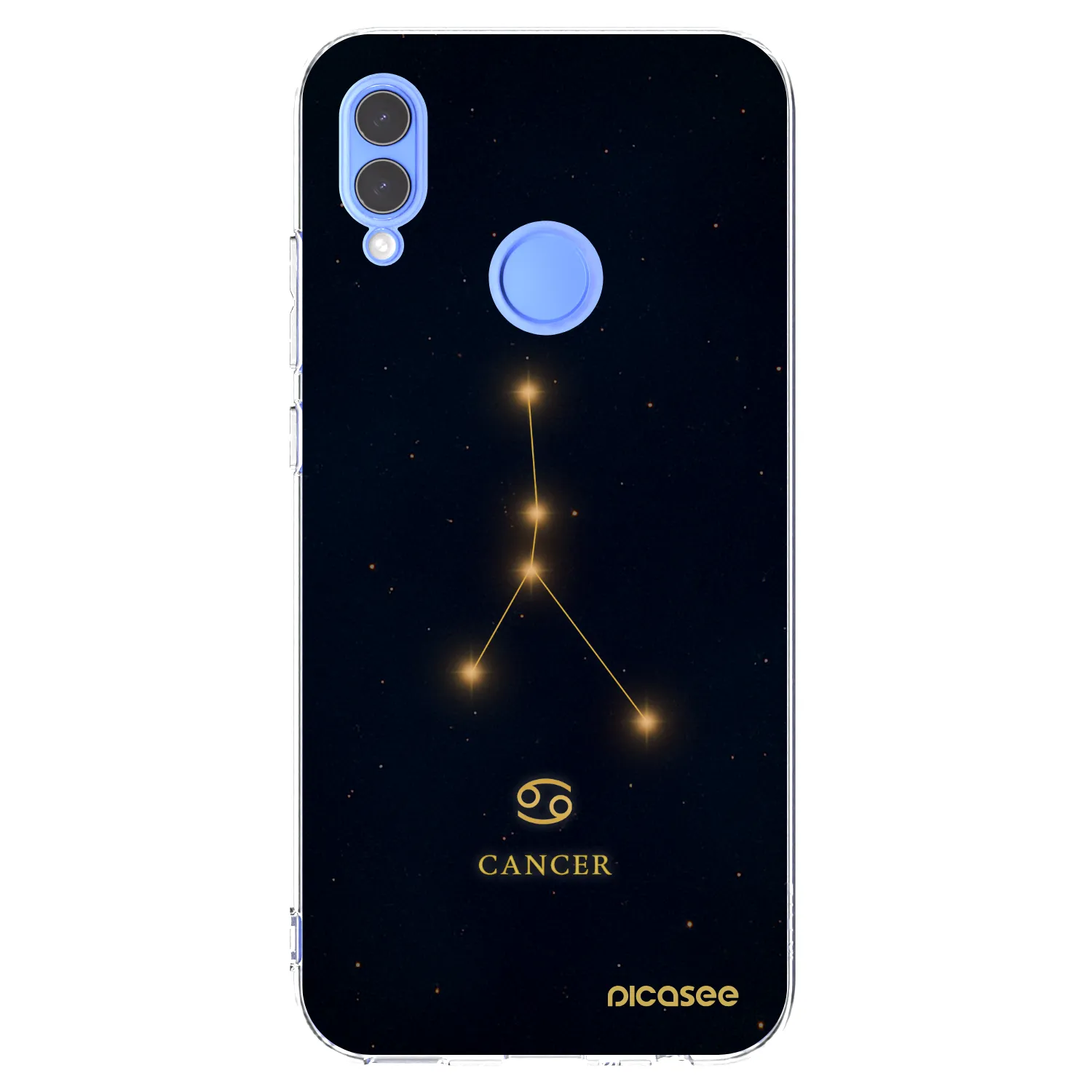 Picasee διαφανής θήκη σιλικόνης Honor 10 Lite - CANCER