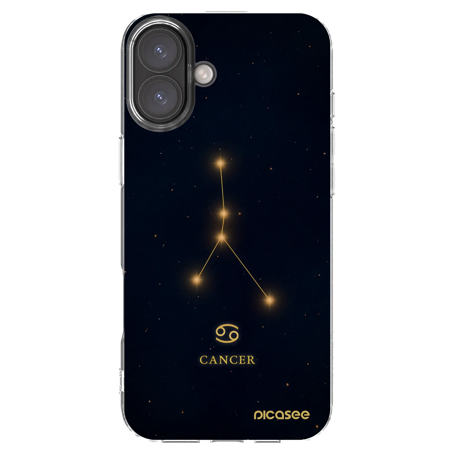 Picasee διαφανής θήκη σιλικόνης Apple iPhone 16 Plus - CANCER