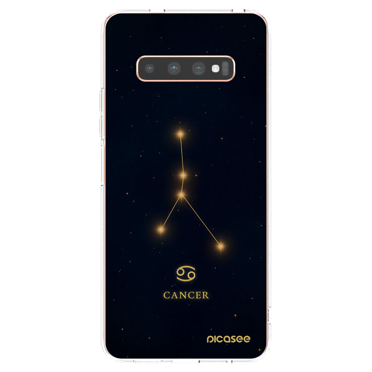 Picasee διαφανής θήκη σιλικόνης Samsung Galaxy S10 Plus G975 - CANCER