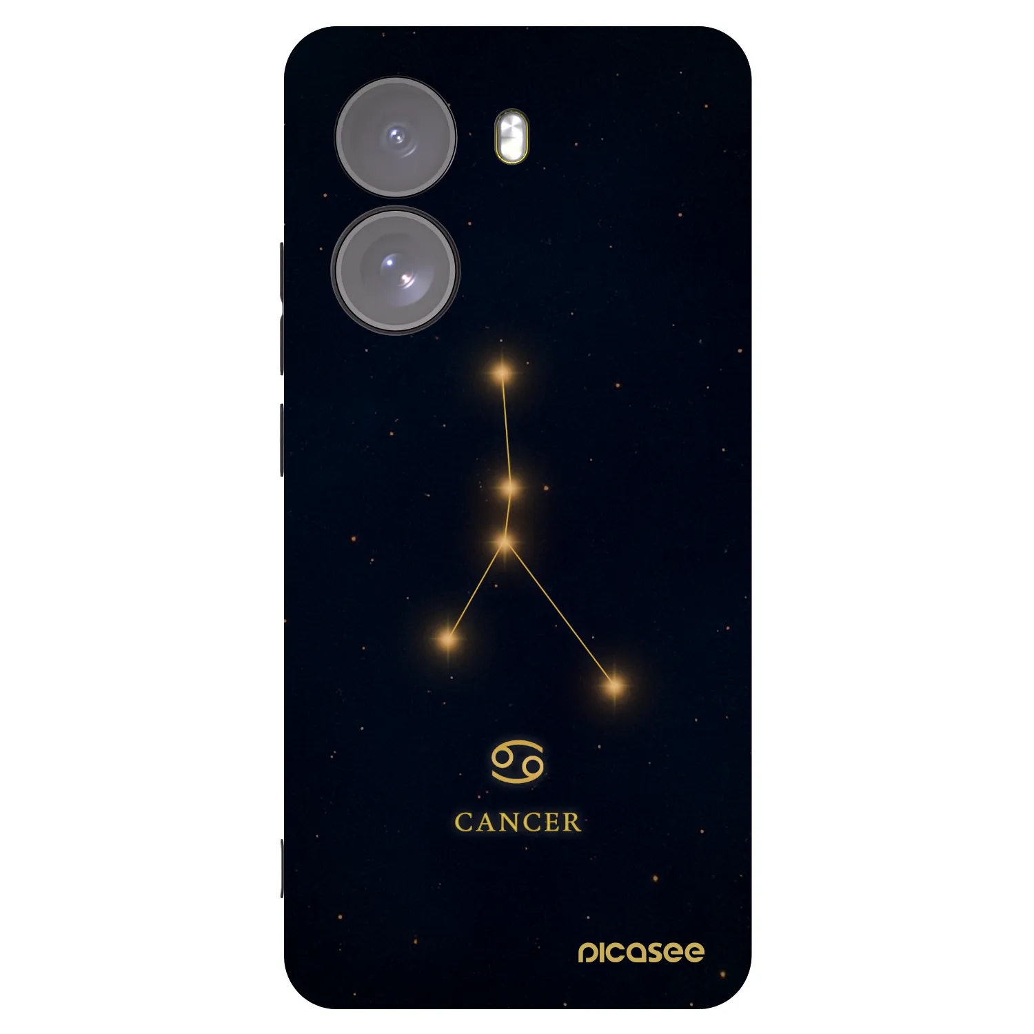 Picasee Μαύρη θήκη σιλικόνης για Xiaomi Poco X7 - CANCER