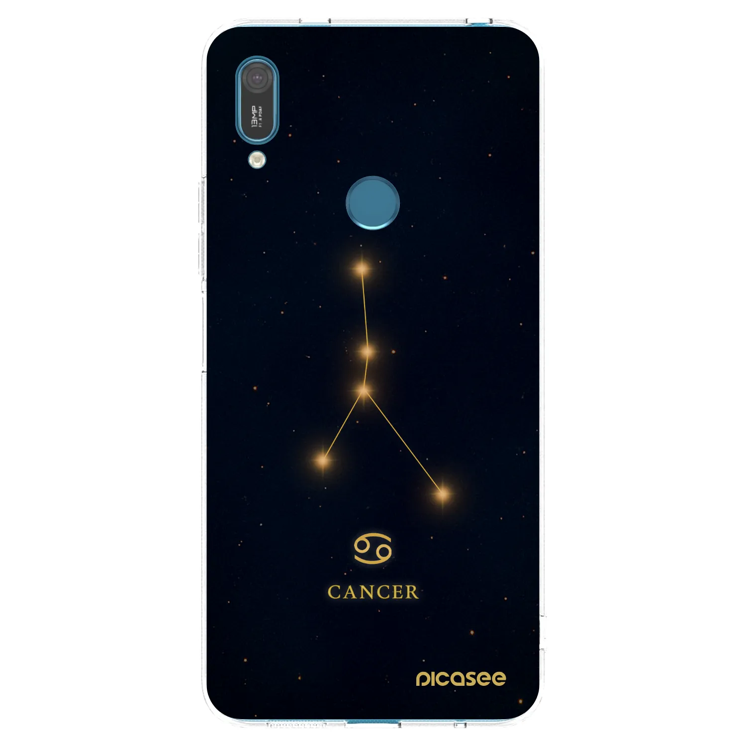 Picasee διαφανής θήκη σιλικόνης Huawei Y7 2019 - CANCER