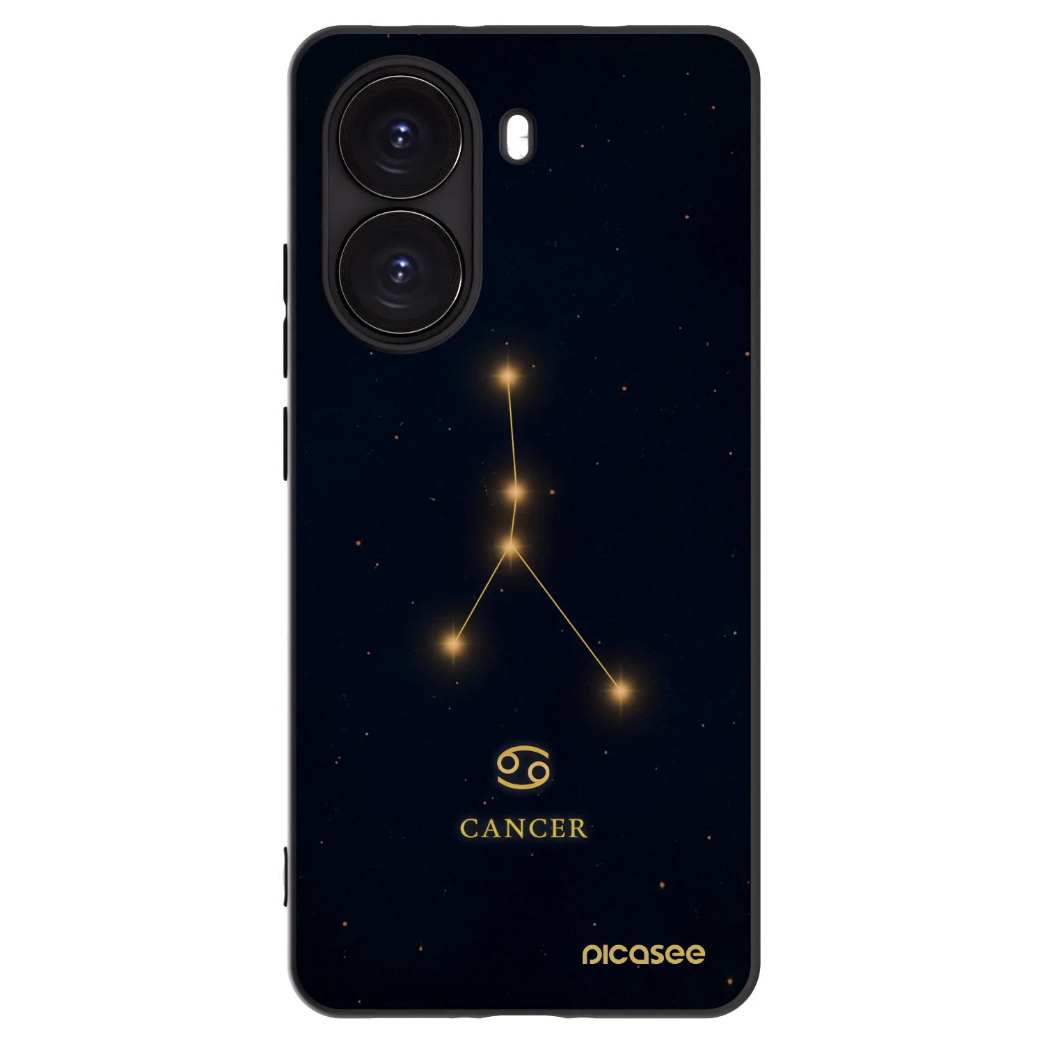 Picasee Μαύρη θήκη σιλικόνης για Xiaomi Poco X7 Pro 5G - CANCER