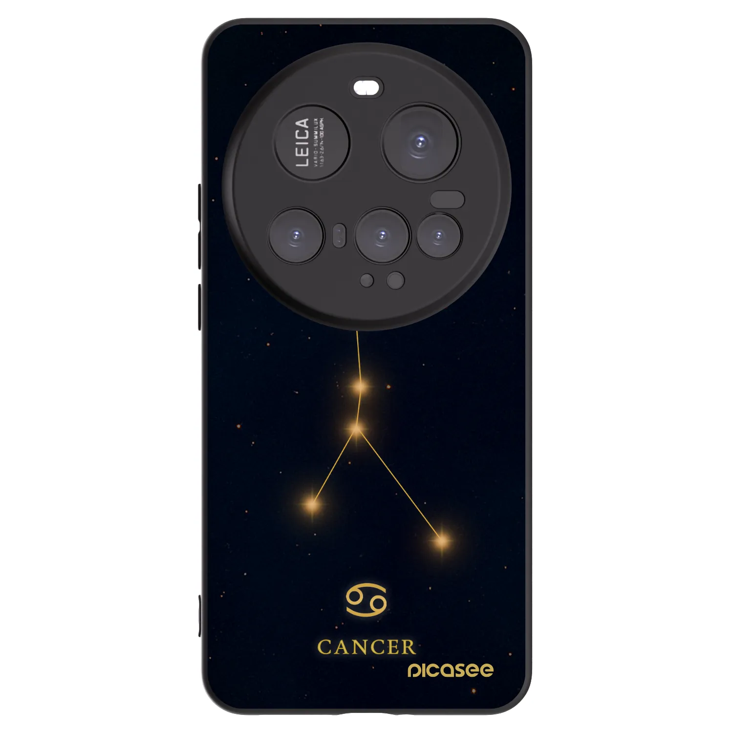 Picasee Μαύρη θήκη σιλικόνης για Xiaomi 15 Ultra - CANCER