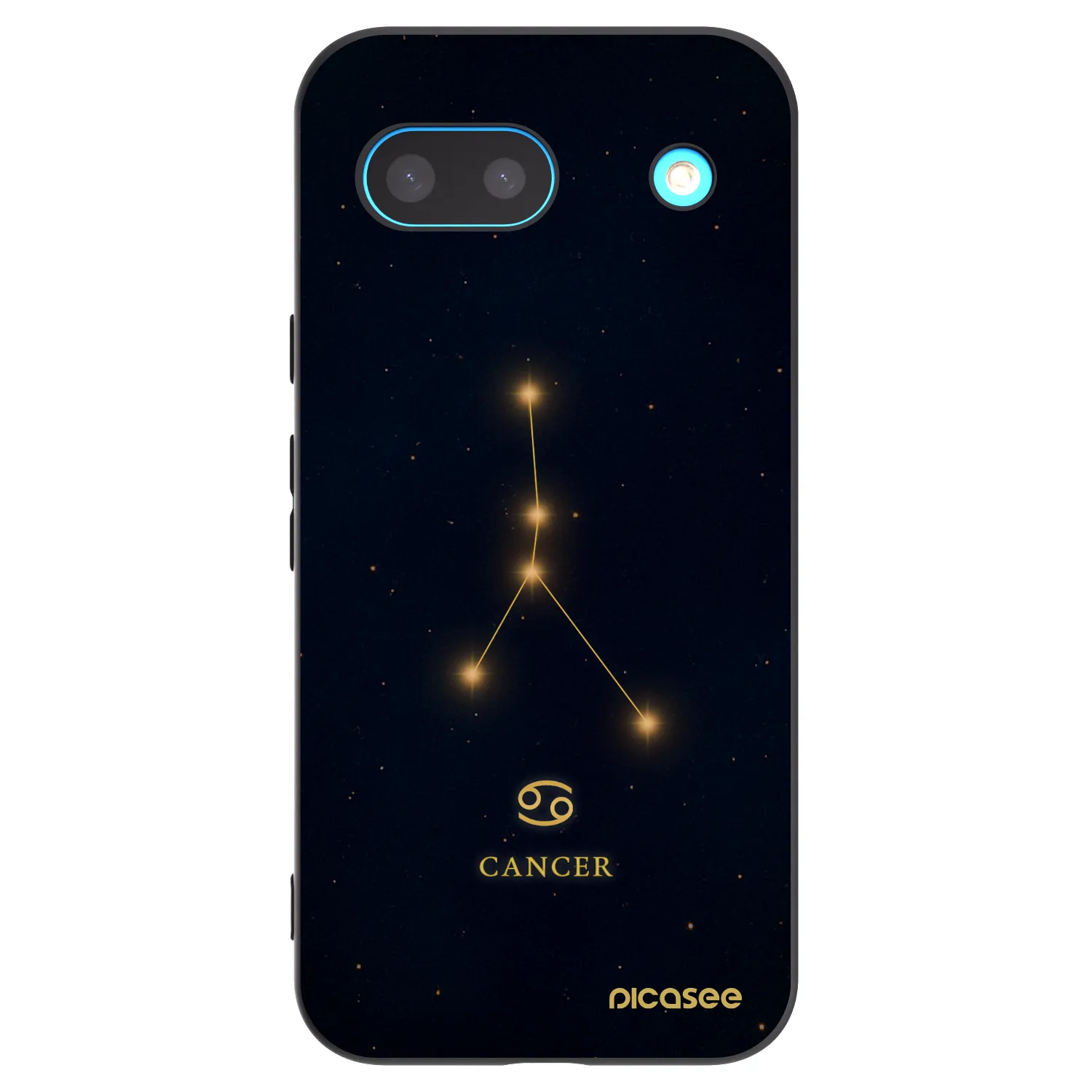 Picasee Μαύρη θήκη σιλικόνης για Google Pixel 8 - CANCER