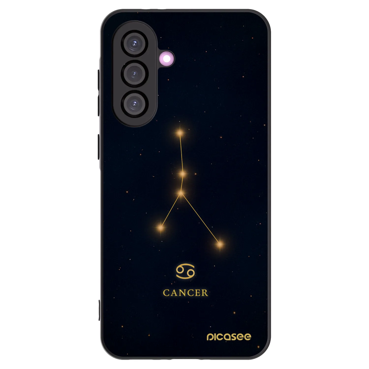 Picasee Μαύρη θήκη σιλικόνης για Samsung Galaxy A56 5G A566B - CANCER
