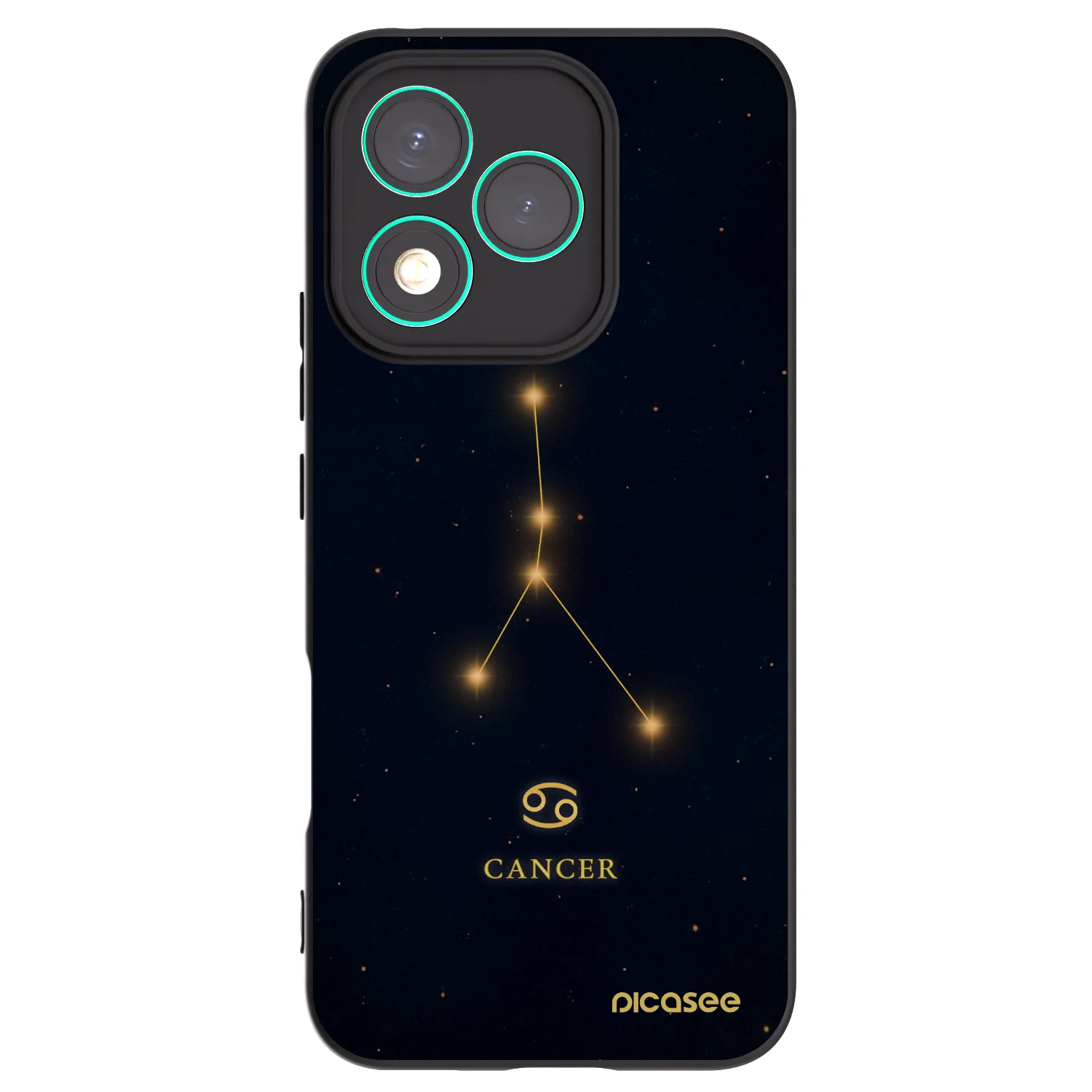 Picasee Μαύρη θήκη σιλικόνης για Honor 400 Lite 5G - CANCER