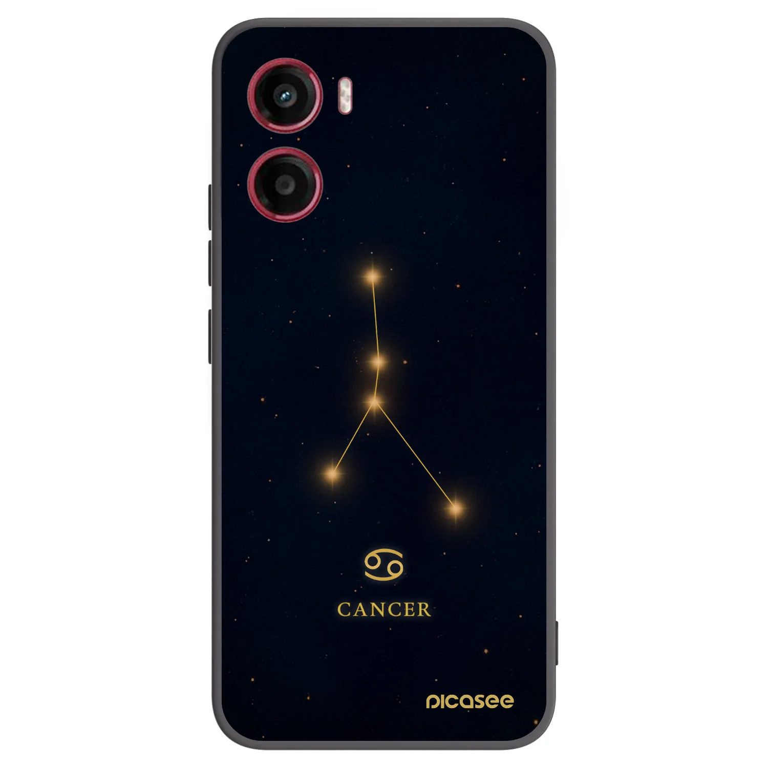 Picasee Μαύρη θήκη σιλικόνης για Motorola Moto G05 - CANCER