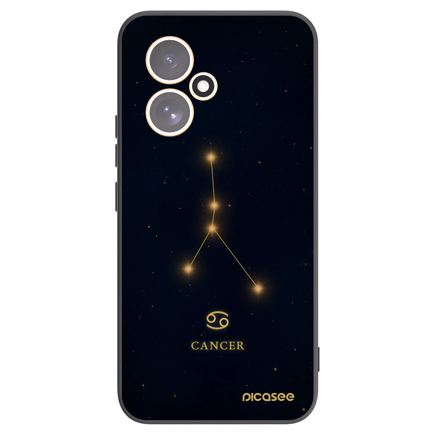 Picasee Μαύρη θήκη σιλικόνης για Honor 400 5G - CANCER