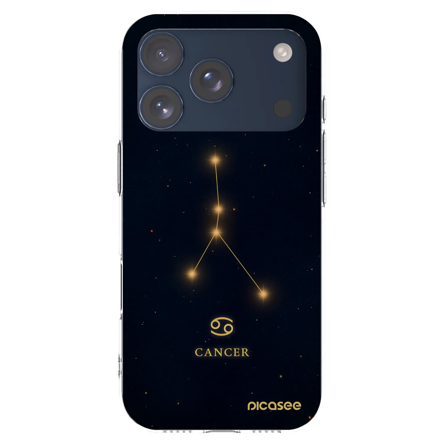 Picasee διαφανής θήκη σιλικόνης Apple iPhone 17 Pro - CANCER