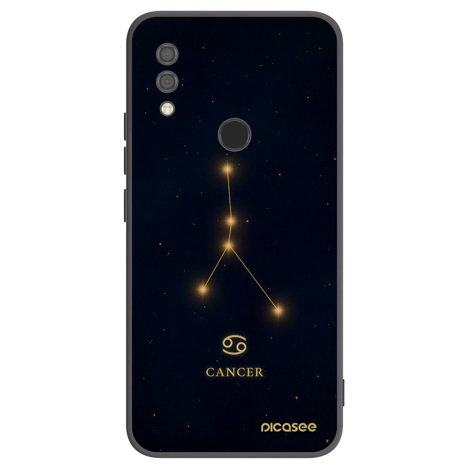 Picasee Μαύρη θήκη σιλικόνης για Xiaomi Redmi 7 - CANCER