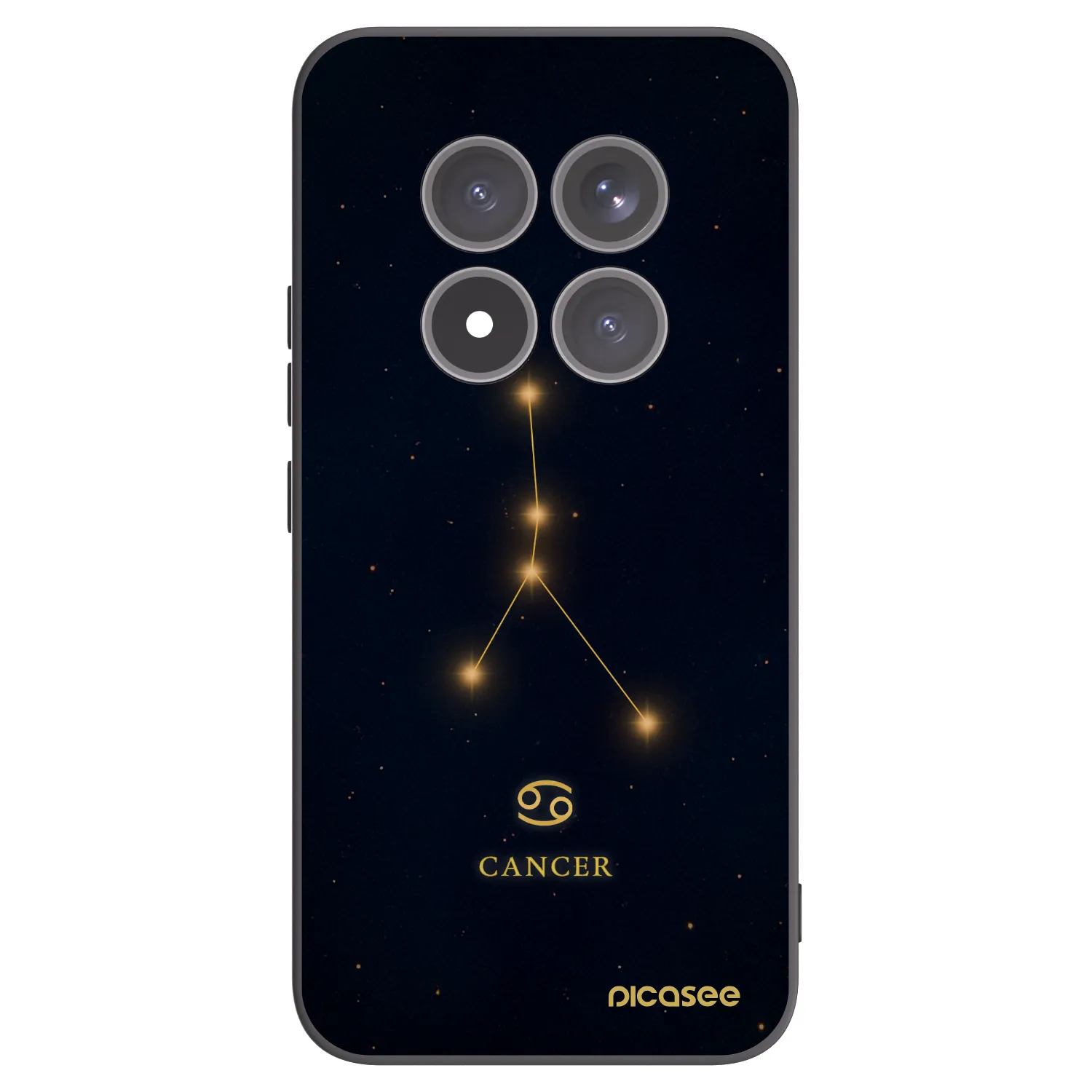 Picasee Μαύρη θήκη σιλικόνης για Xiaomi Redmi Note 15 Pro+ - CANCER