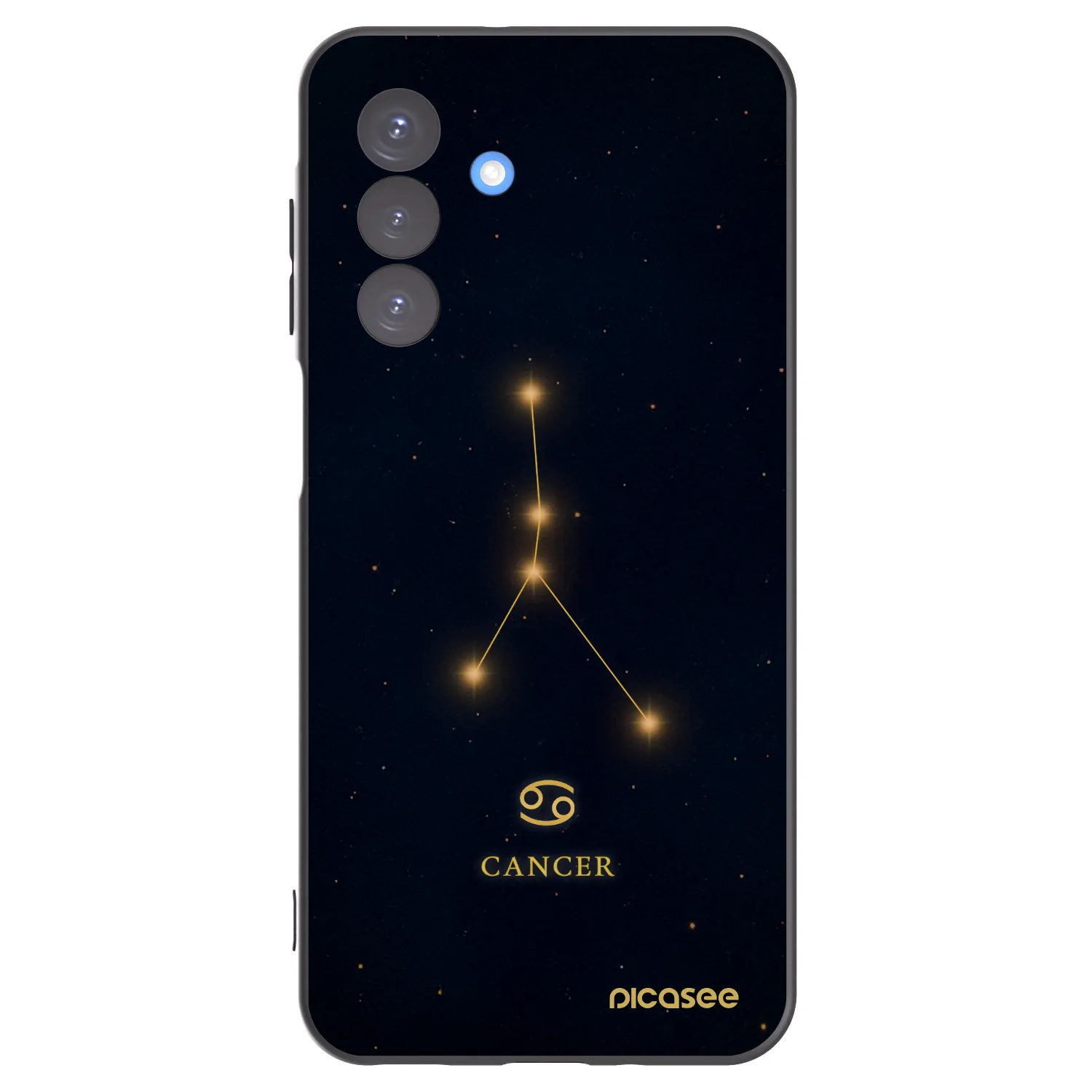 Picasee Μαύρη θήκη σιλικόνης για Samsung Galaxy A17 5G - CANCER