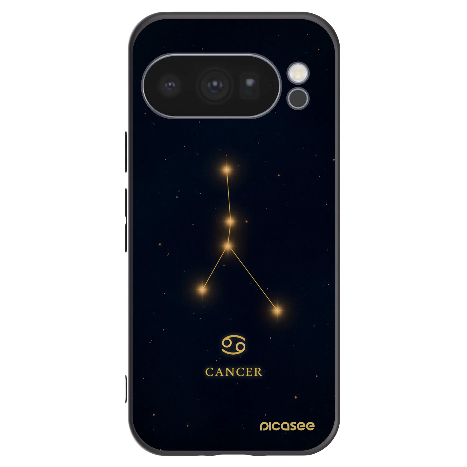 Picasee Μαύρη θήκη σιλικόνης για Google Pixel 10 Pro - CANCER