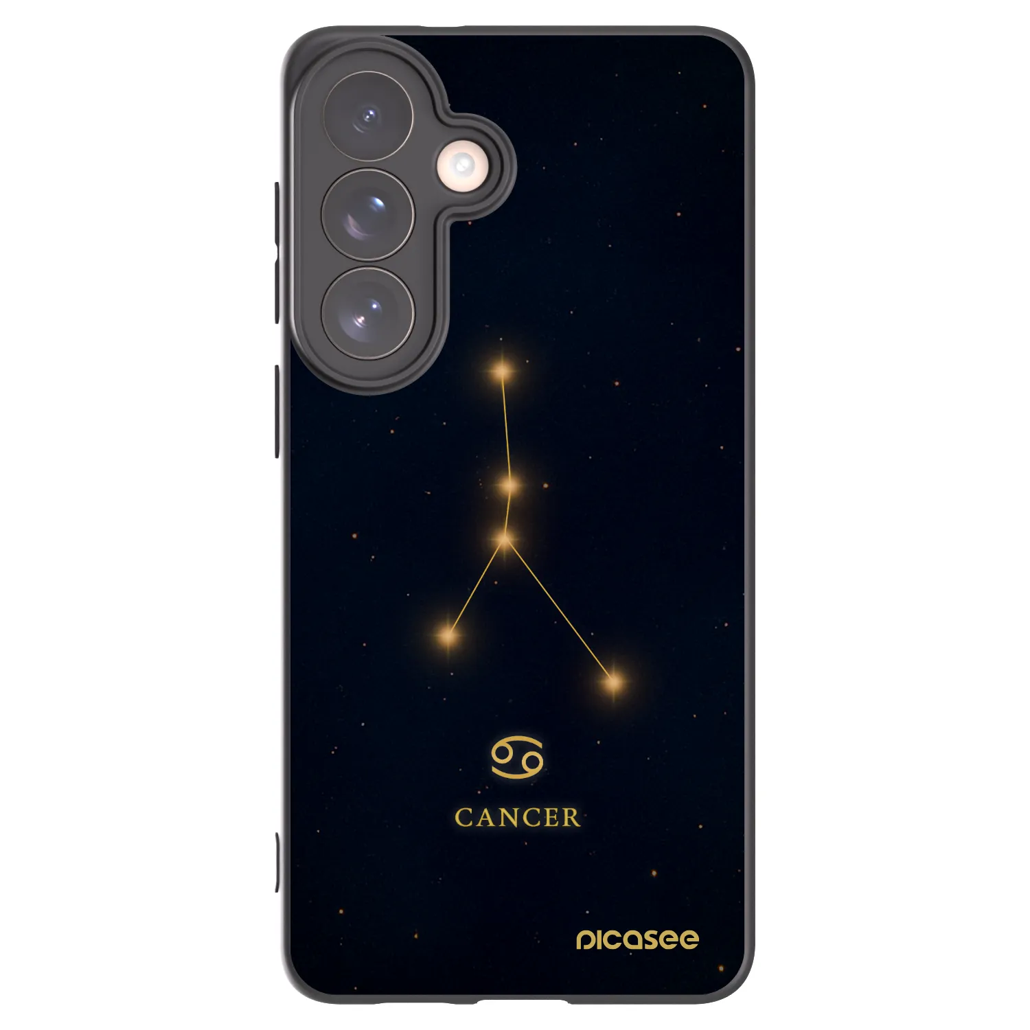 Picasee Μαύρη θήκη σιλικόνης για Samsung Galaxy S26+ - CANCER