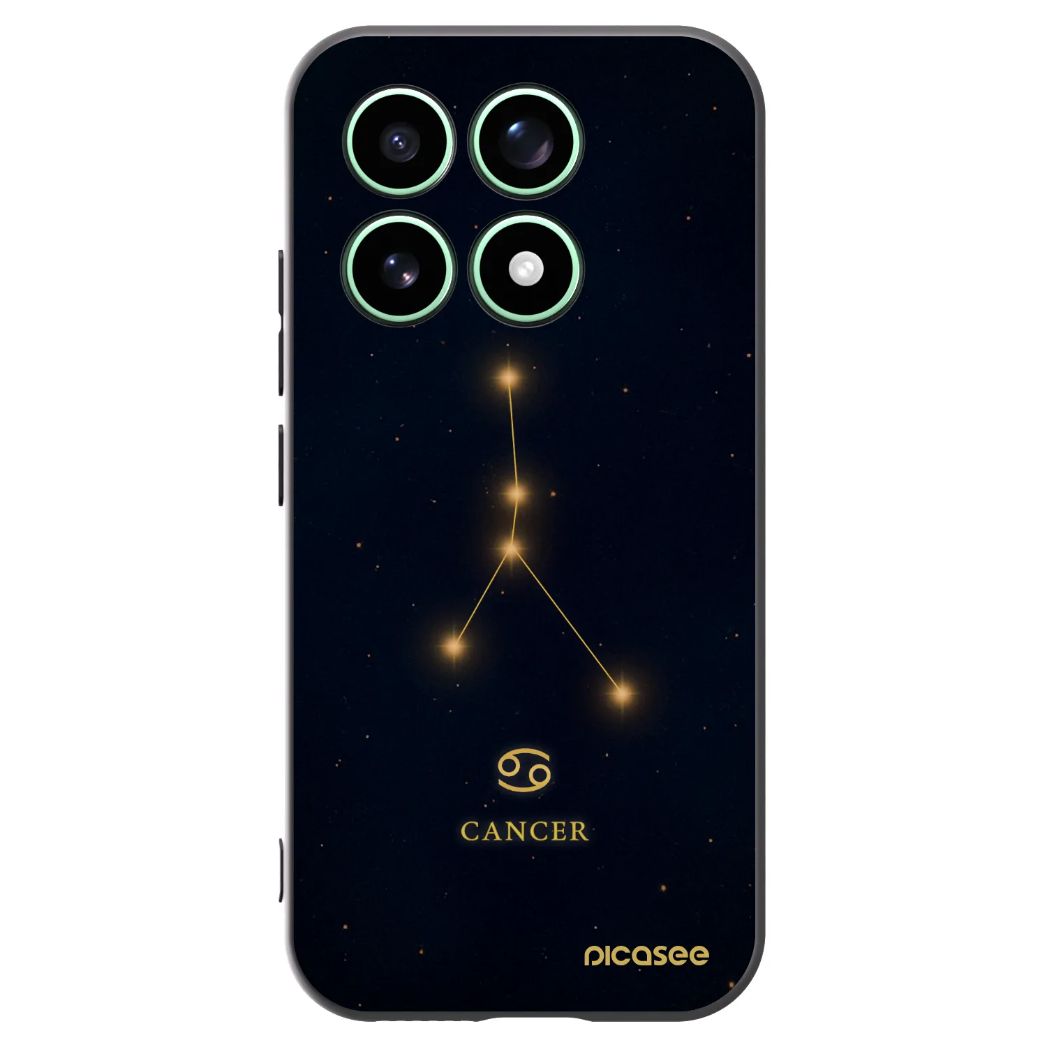 Picasee Μαύρη θήκη σιλικόνης για Xiaomi 17 - CANCER