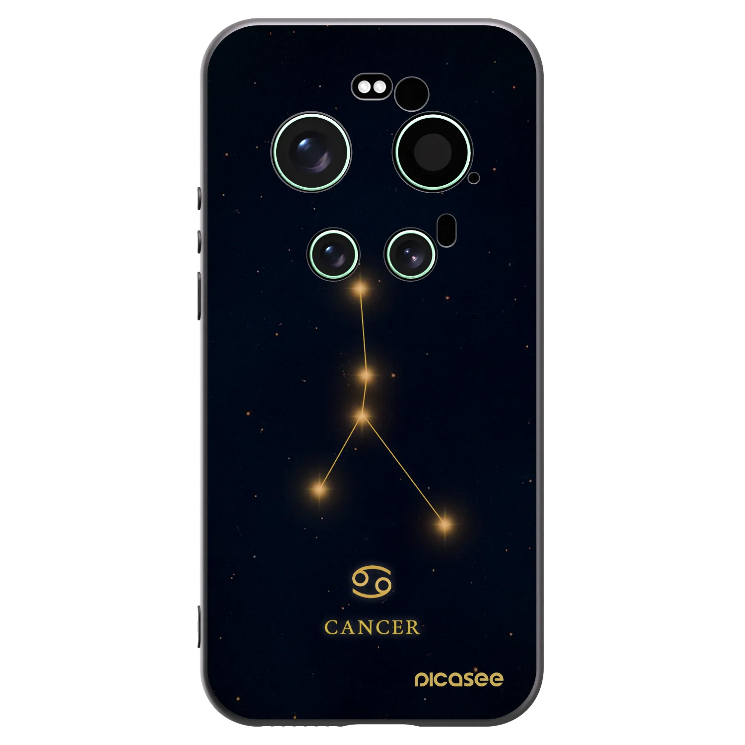 Picasee Μαύρη θήκη σιλικόνης για Xiaomi 17 Ultra - CANCER