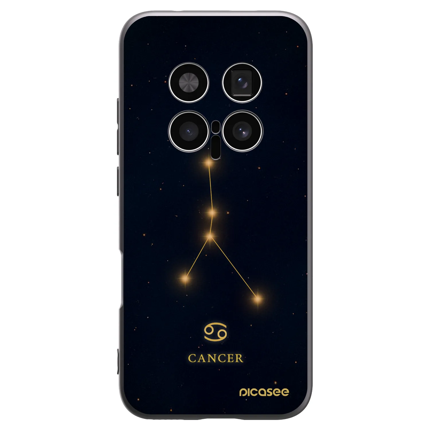Picasee Μαύρη θήκη σιλικόνης για Honor Magic8 Pro 5G - CANCER