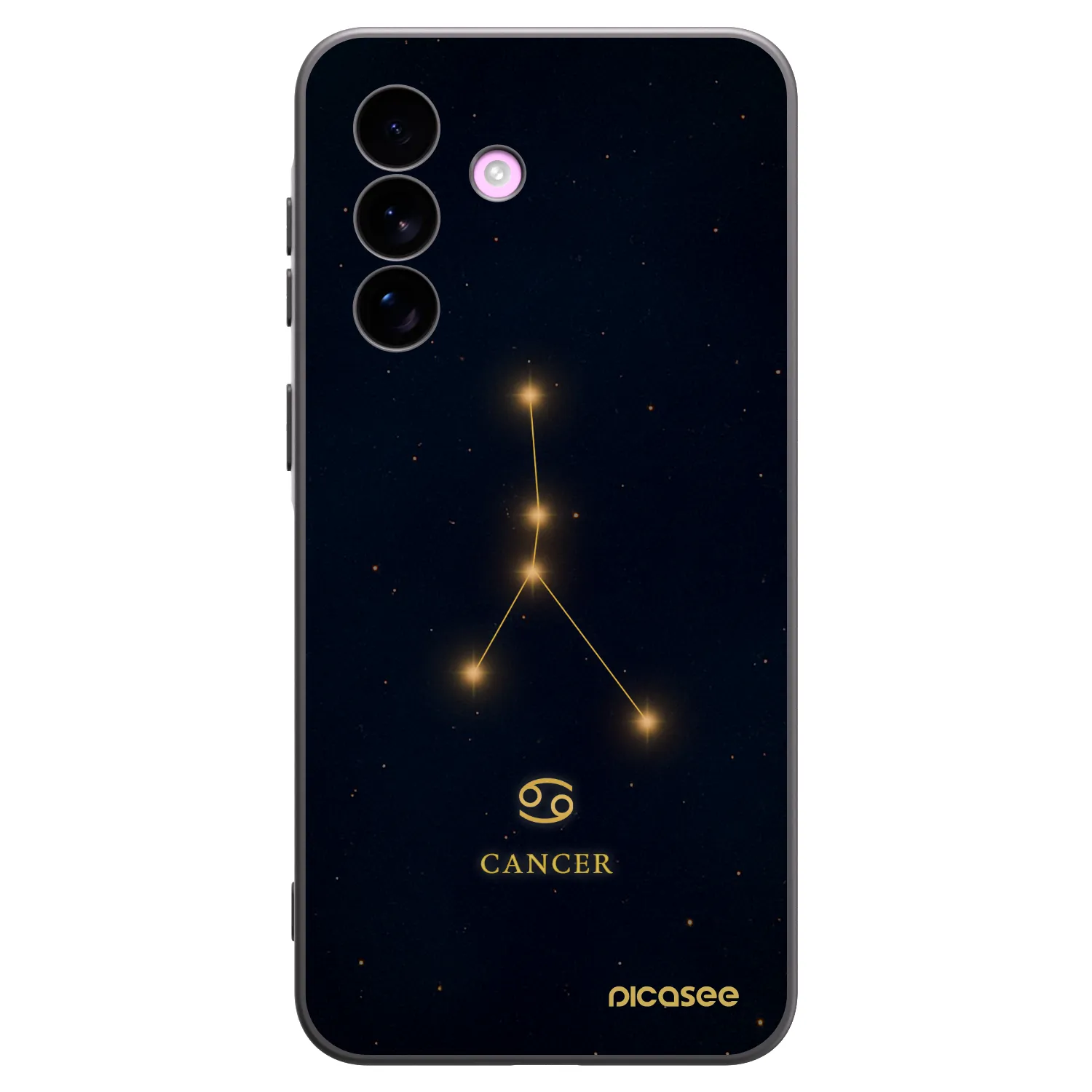 Picasee Μαύρη θήκη σιλικόνης για Samsung Galaxy A57 5G - CANCER