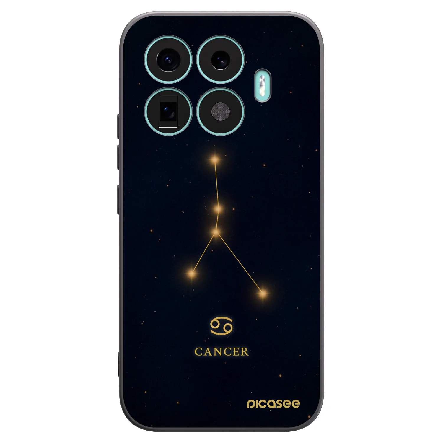 Picasee Μαύρη θήκη σιλικόνης για Xiaomi 17T - CANCER