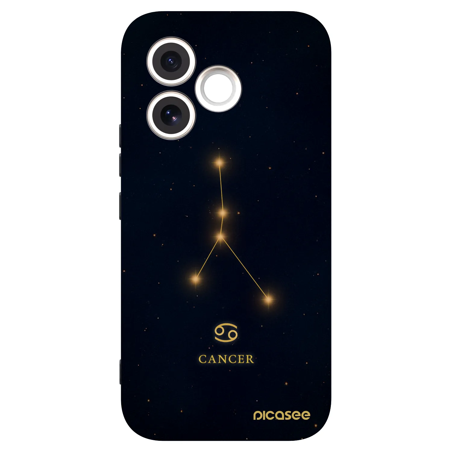Picasee Μαύρη θήκη σιλικόνης για Honor 600 Lite - CANCER
