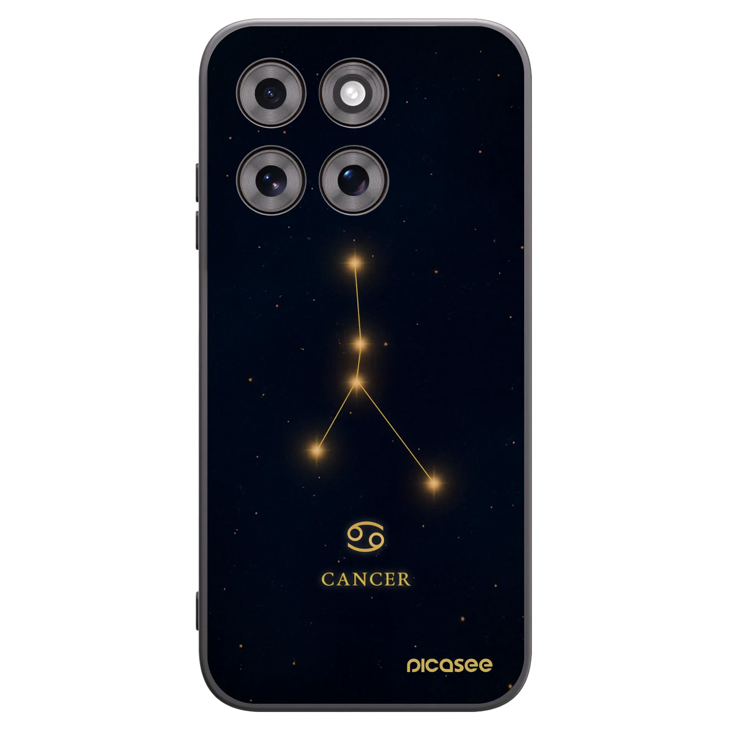 Picasee Μαύρη θήκη σιλικόνης για Motorola Moto G77 - CANCER