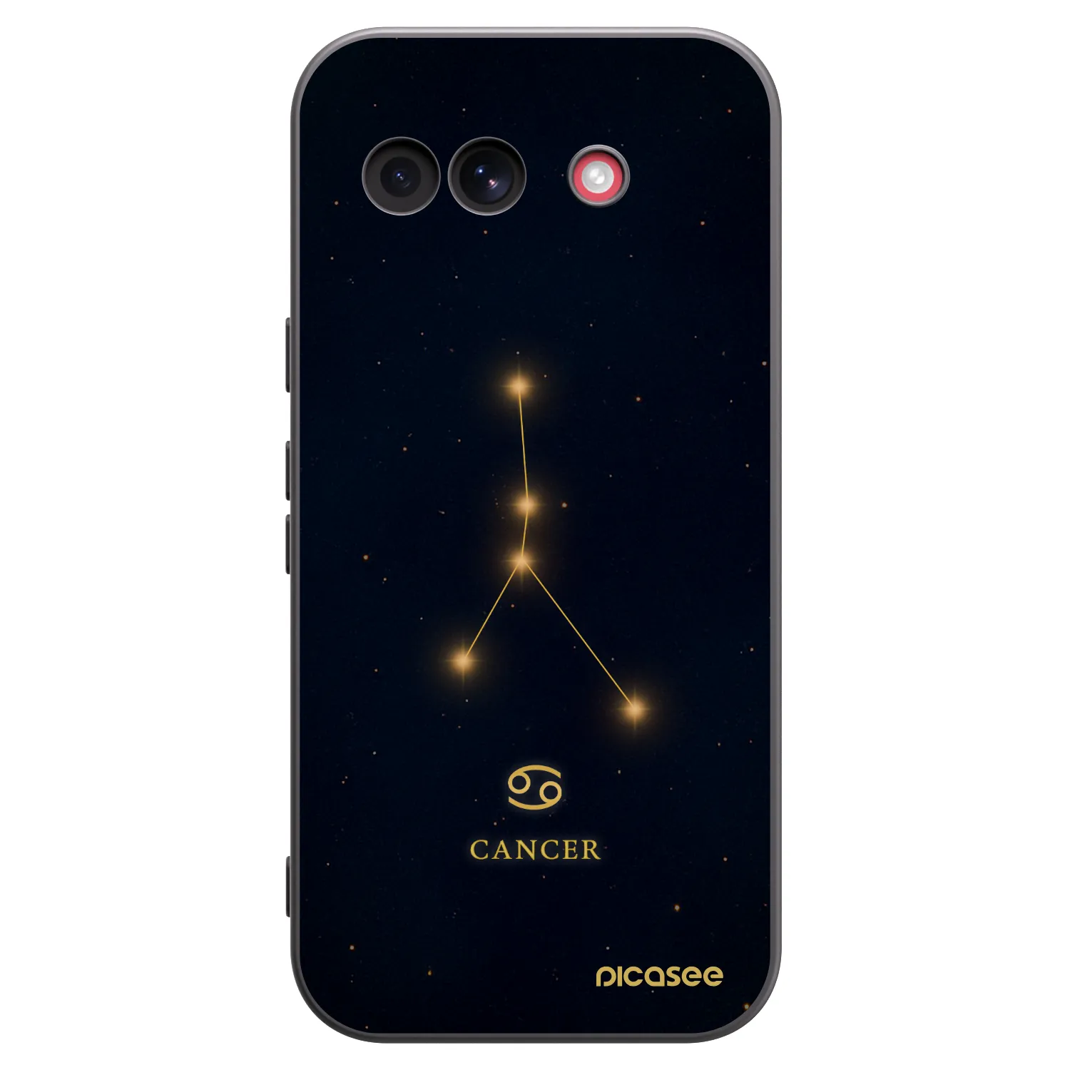 Picasee Μαύρη θήκη σιλικόνης για Google Pixel 10a - CANCER