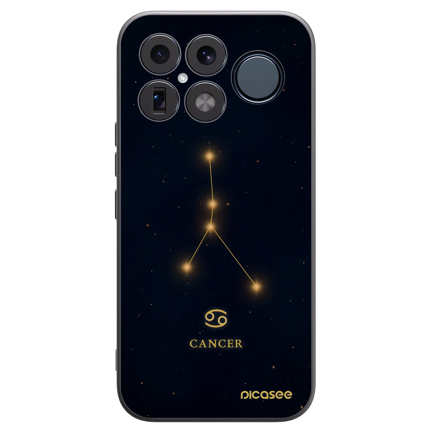 Picasee Μαύρη θήκη σιλικόνης για Xiaomi Poco F8 Ultra - CANCER