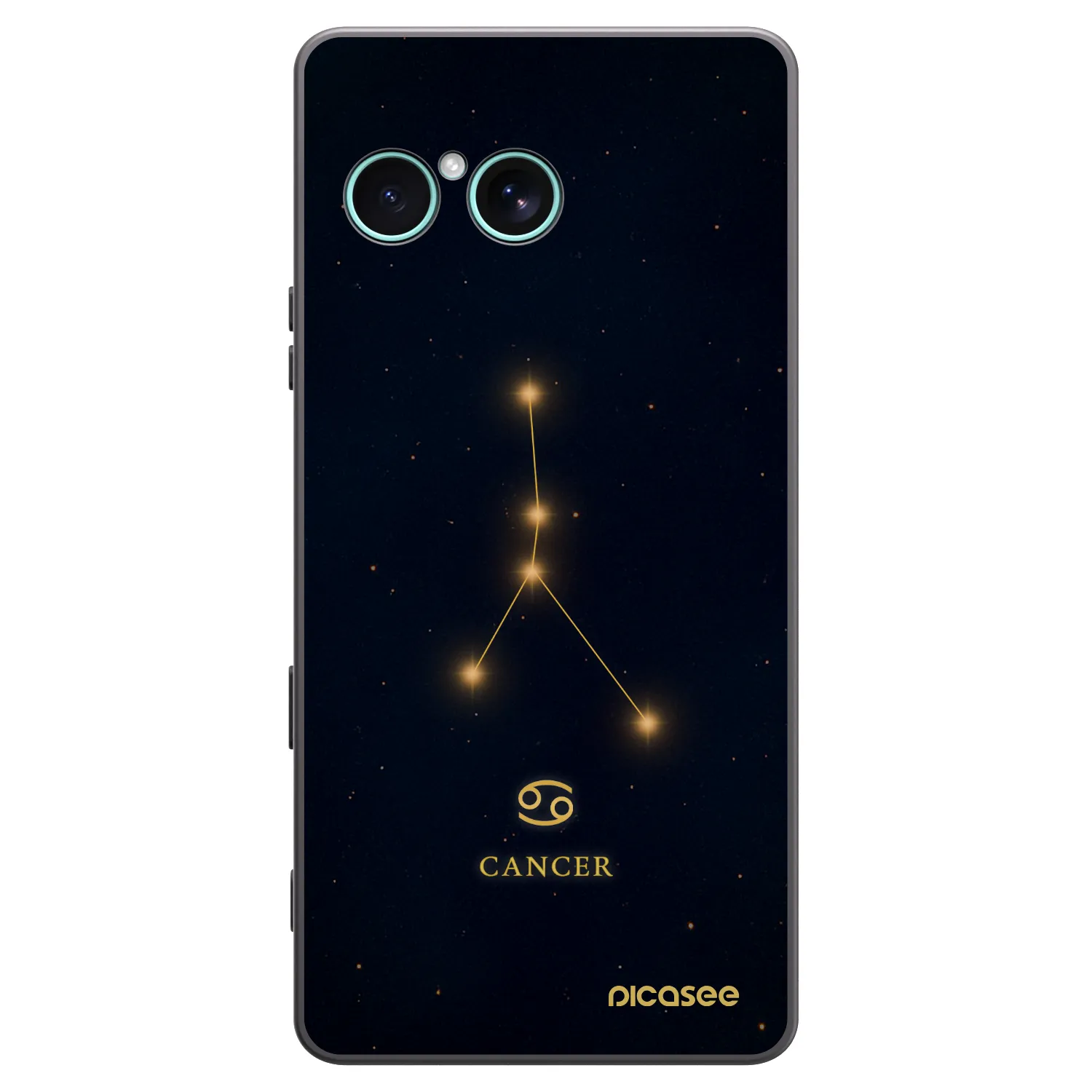 Picasee Μαύρη θήκη σιλικόνης για Sony Xperia 10 VII - CANCER