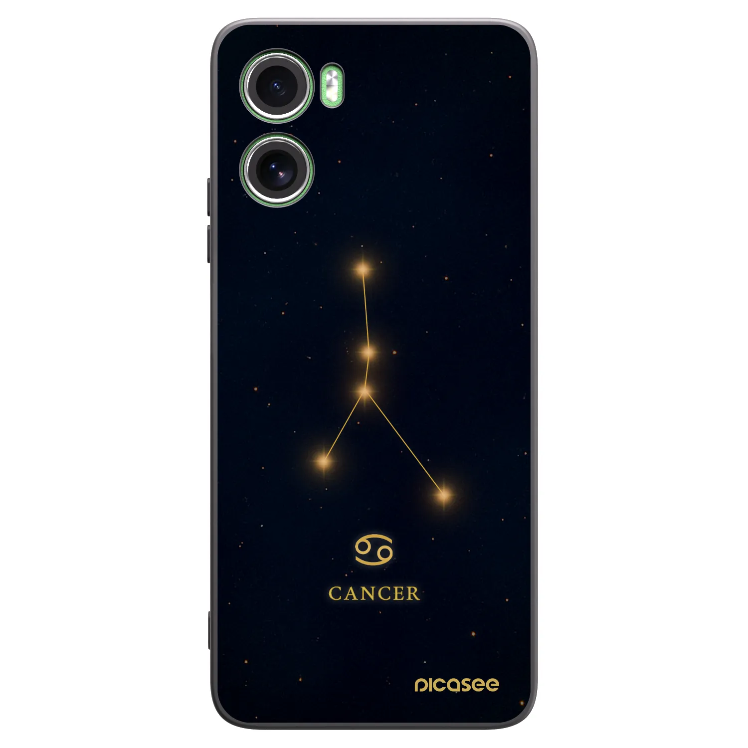 Picasee Μαύρη θήκη σιλικόνης για Motorola Moto G06 - CANCER