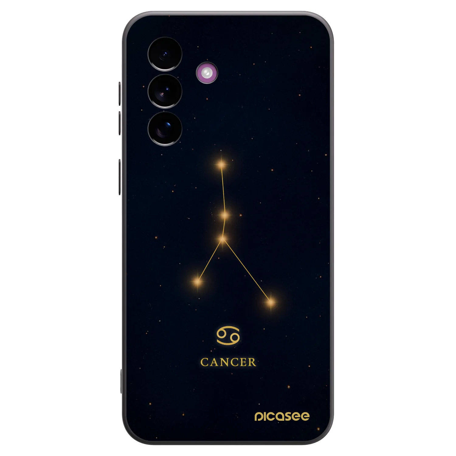 Picasee Μαύρη θήκη σιλικόνης για Samsung Galaxy A37 - CANCER
