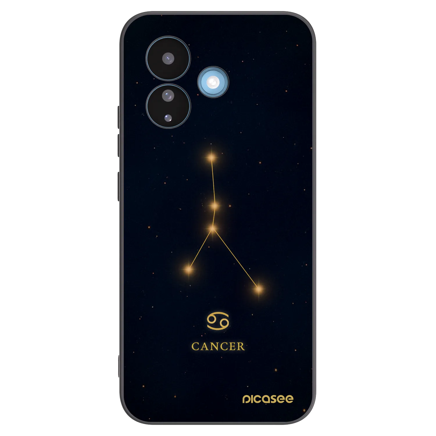 Picasee Μαύρη θήκη σιλικόνης για Xiaomi Redmi Note 17 Pro 5G - CANCER