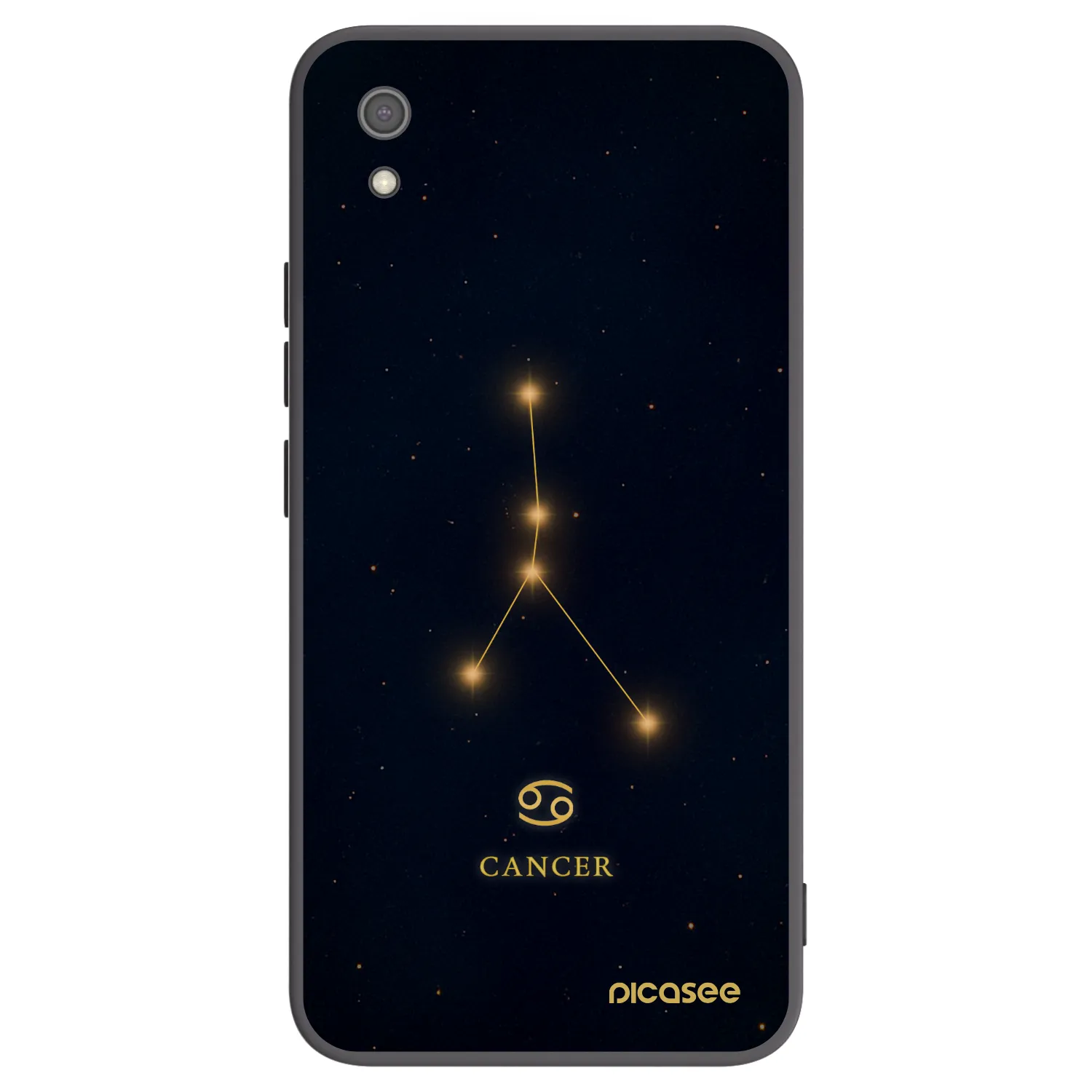 Picasee Μαύρη θήκη σιλικόνης για Xiaomi Redmi 7A - CANCER