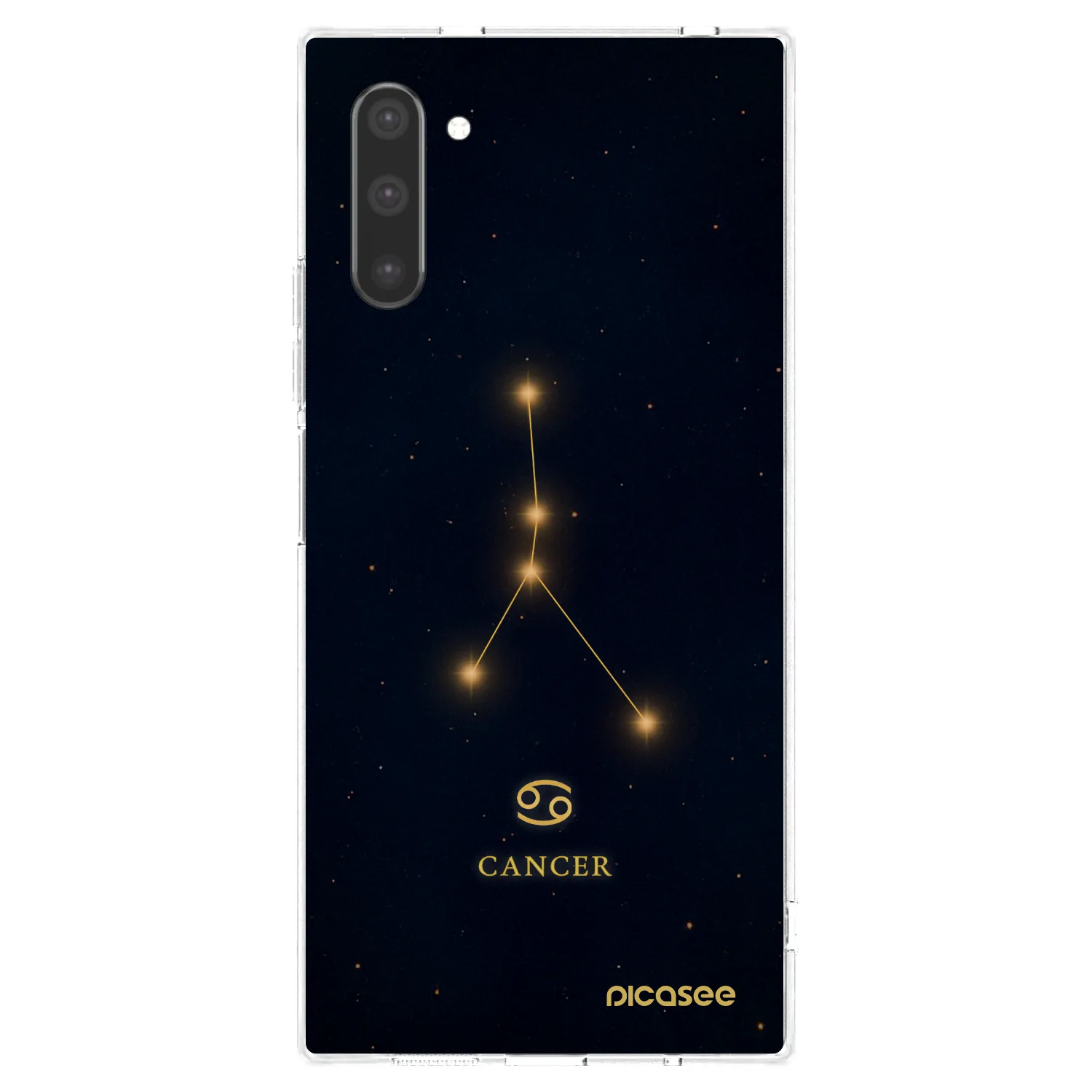 Picasee διαφανής θήκη σιλικόνης Samsung Galaxy Note 10 N970F - CANCER